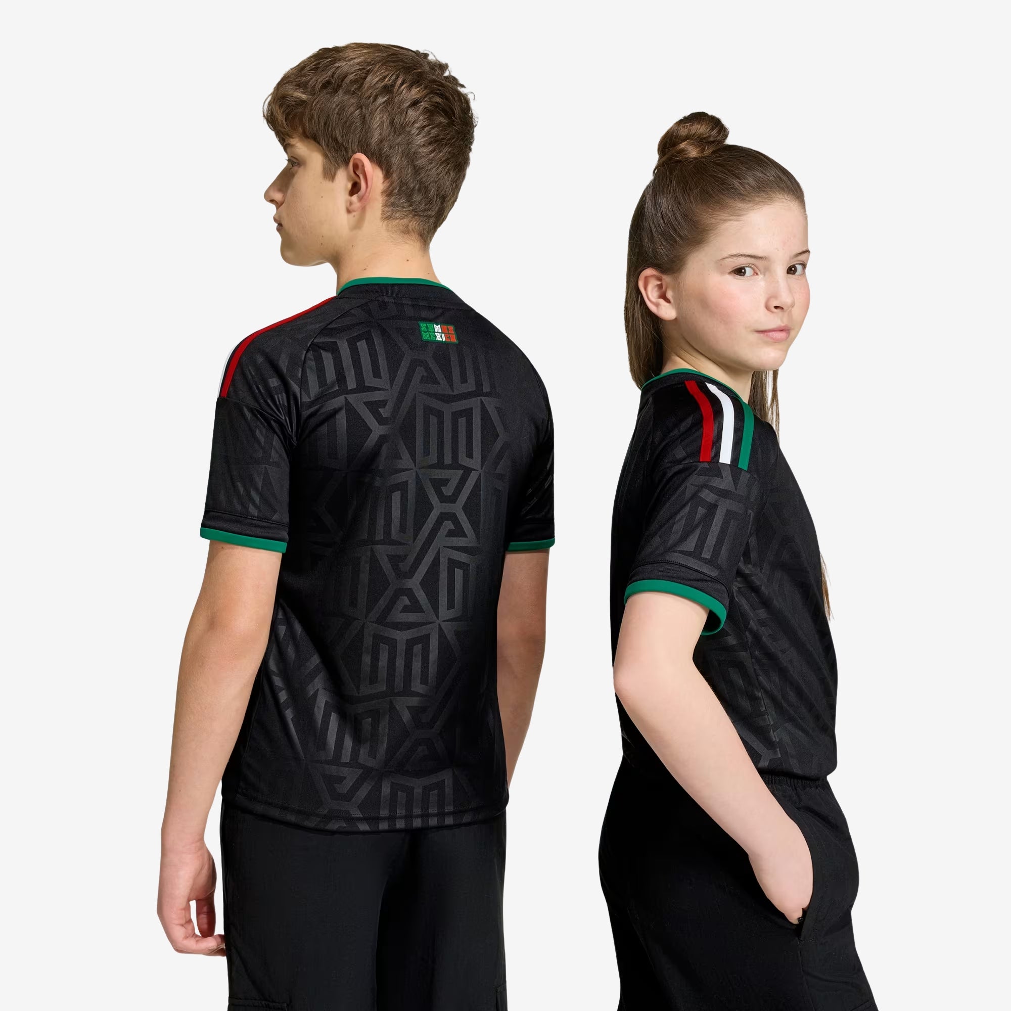 adidas Mexico 20226 Stadium Third Big Kids' Soccer Jersey - Black