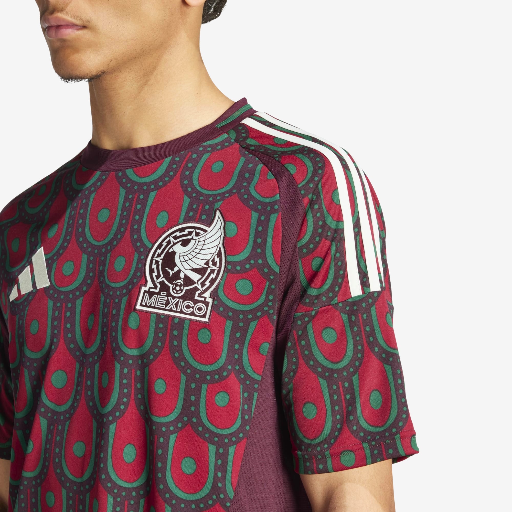 adidas Mexico 2024 Stadium Home Men's AEROREADY Soccer Replica Jersey - Multicolor