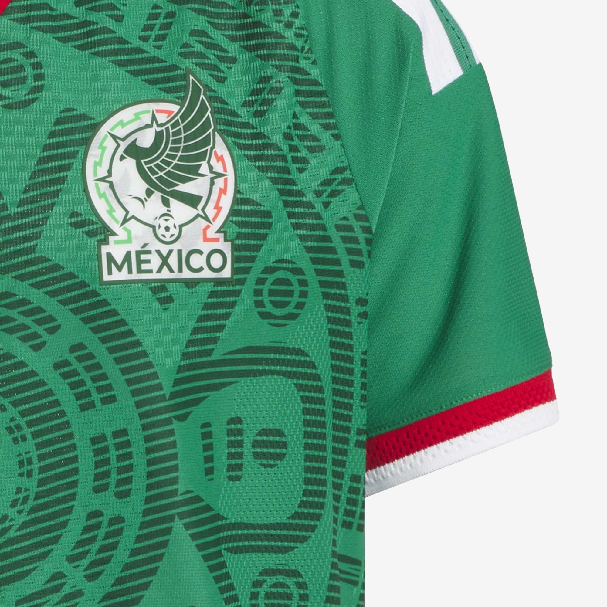 adidas Mexico 2026 Match Home Big Kids' Soccer Authentic Jersey - Bold Green