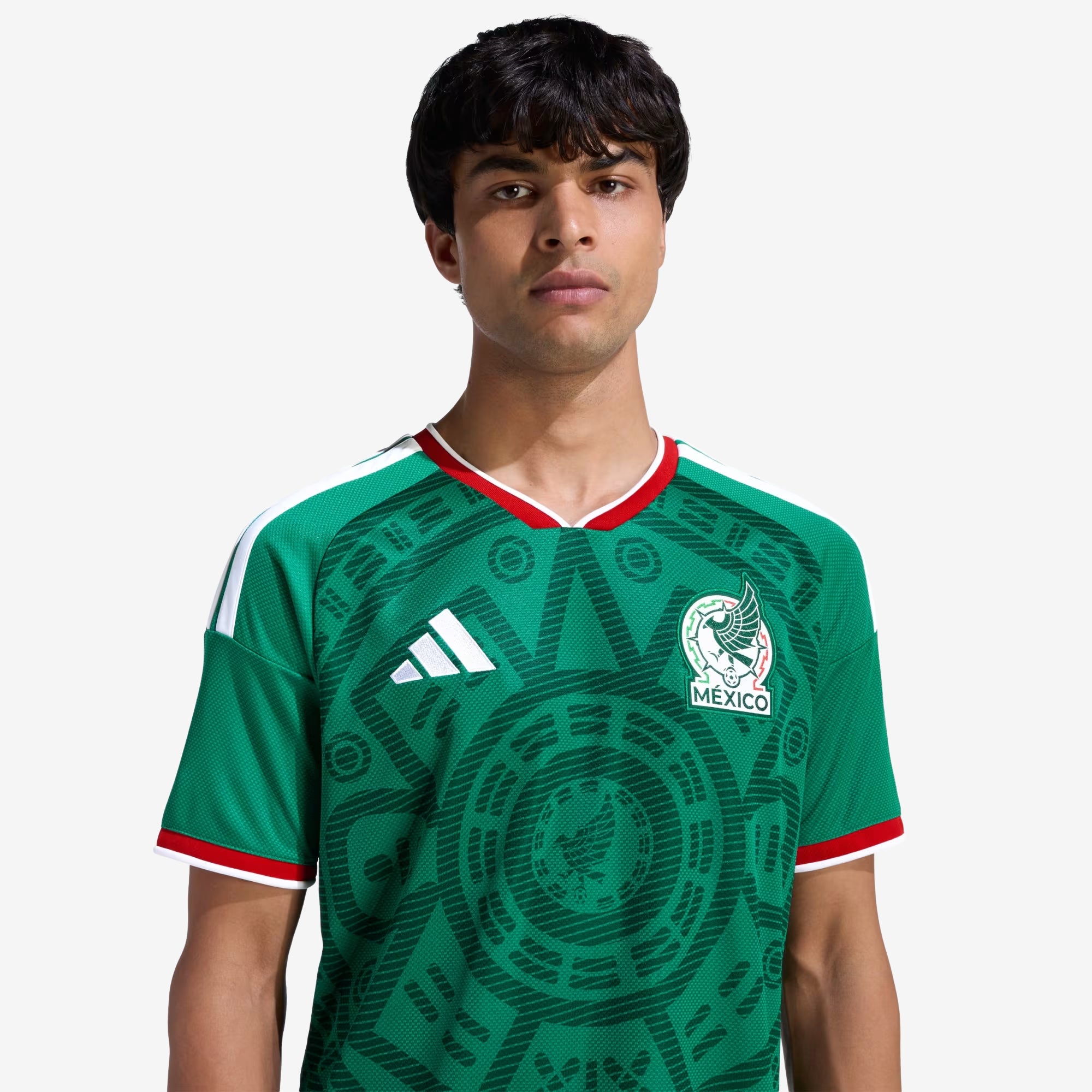 adidas Mexico 2026 Stadium Home Men's Soccer Jersey - Bold Green
