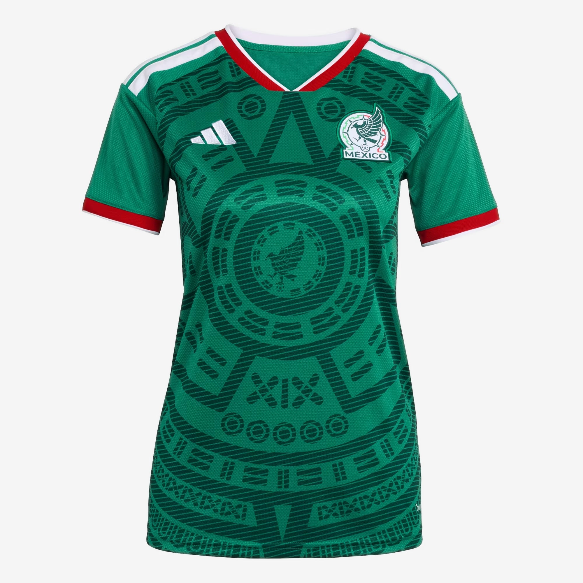 adidas Mexico 2026 Stadium Home Women's Soccer Replica Jersey - Bold Green