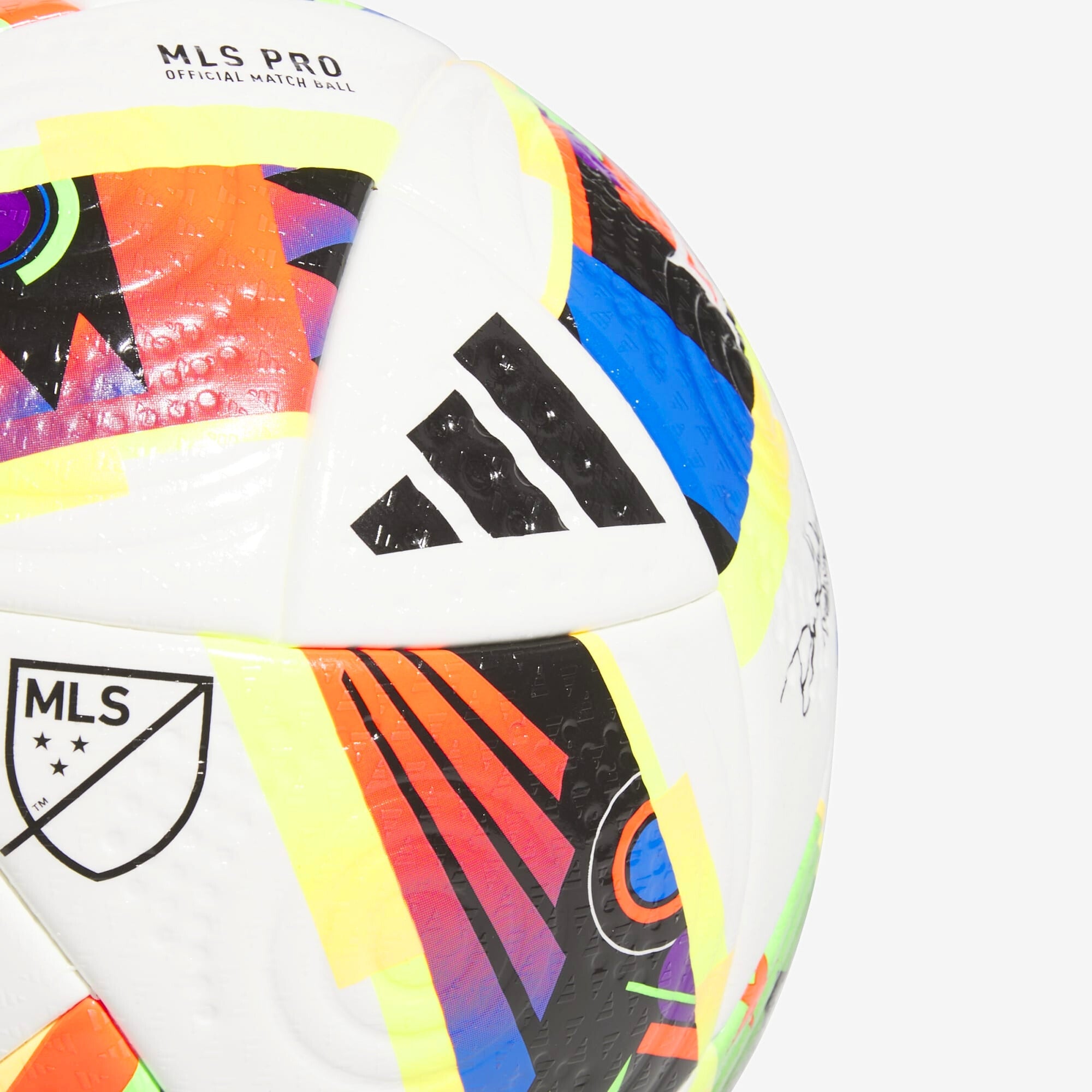 adidas MLS 24 Pro Soccer Ball - White / Black / Solar Gold