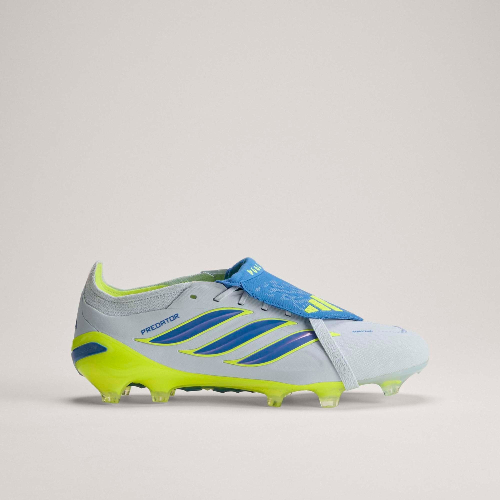 adidas Predator Elite Fold-Over Tongue Firm-Ground Low-Top Soccer Cleats - Crystal Sky / Ray Blue / Team Solar Yellow 2