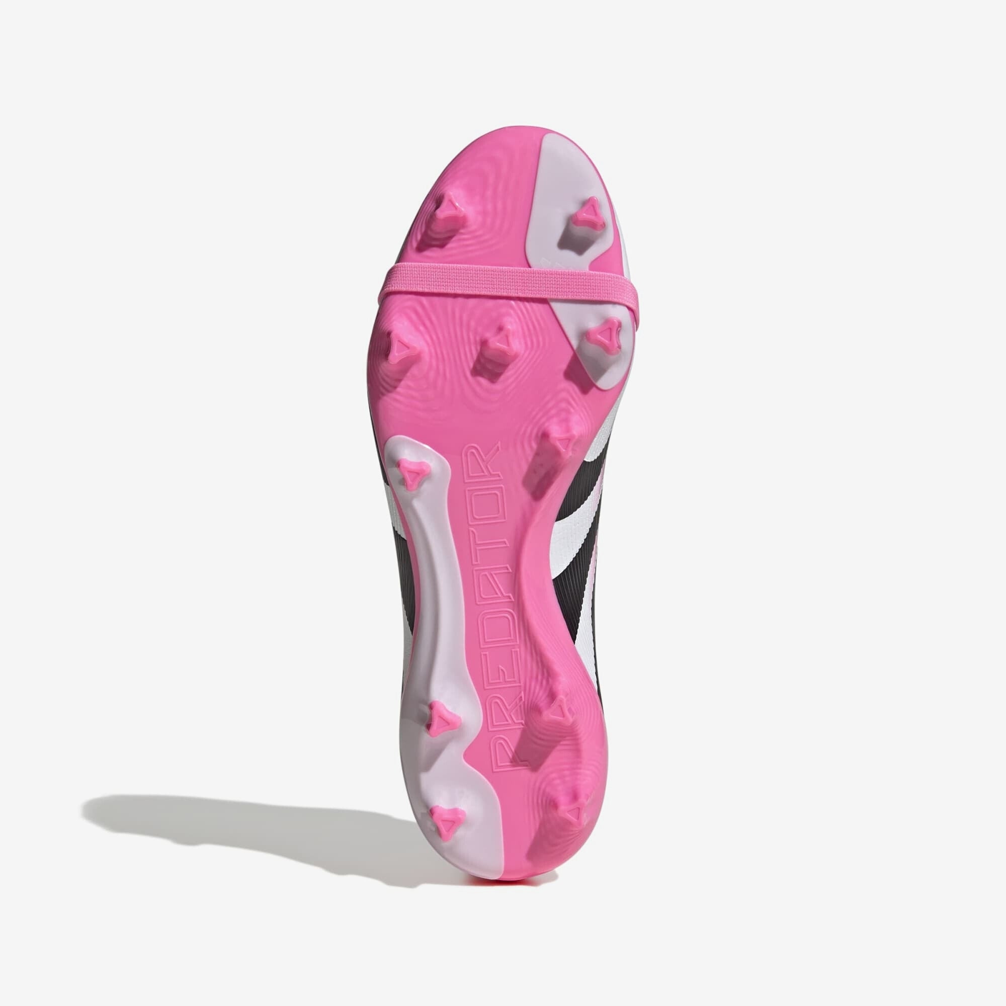adidas Predator League Fold-Over Tongue Firm/Multi-Ground Low-Top Soccer Cleats - Beam Pink / Core Black / Cloud White