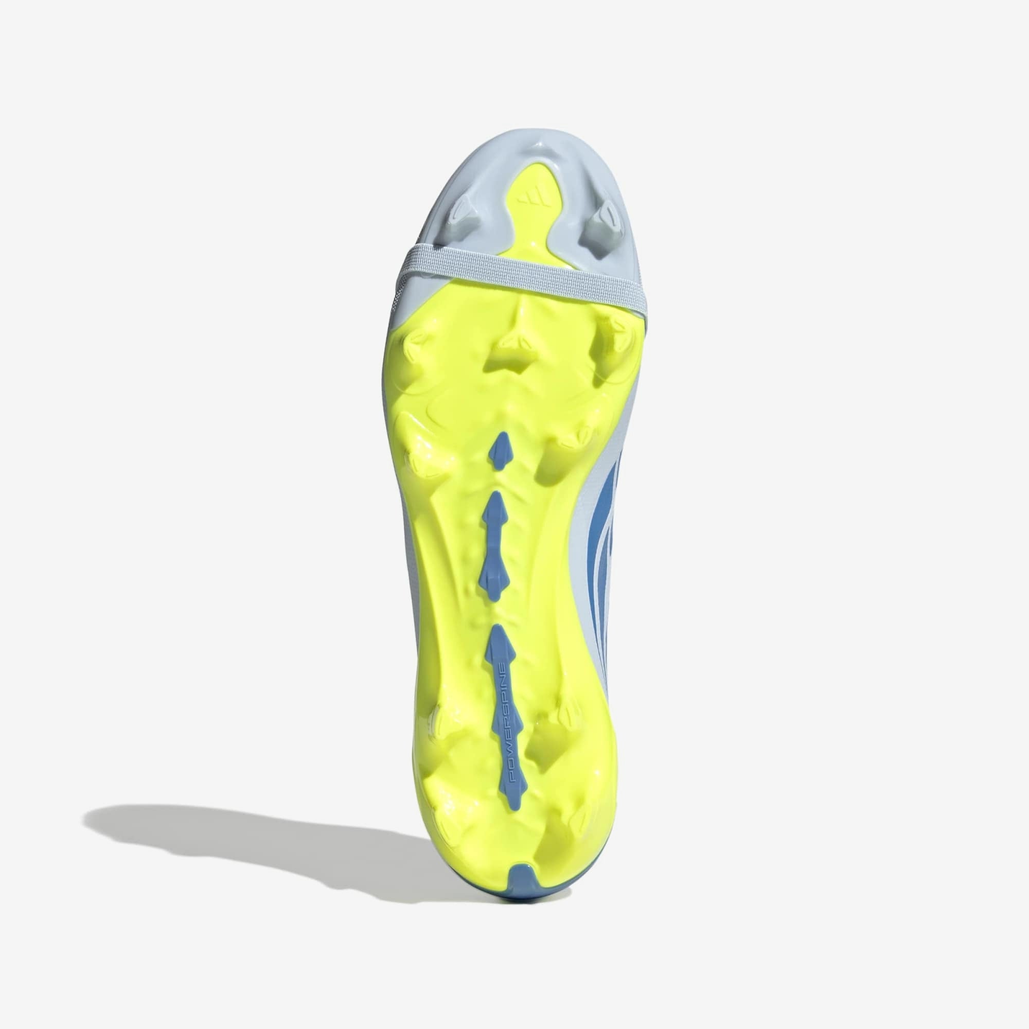 adidas Predator League Fold-Over Tongue Firm-Ground Low-Top Soccer Cleats - Crystal Sky / Ray Blue / Team Solar Yellow 2