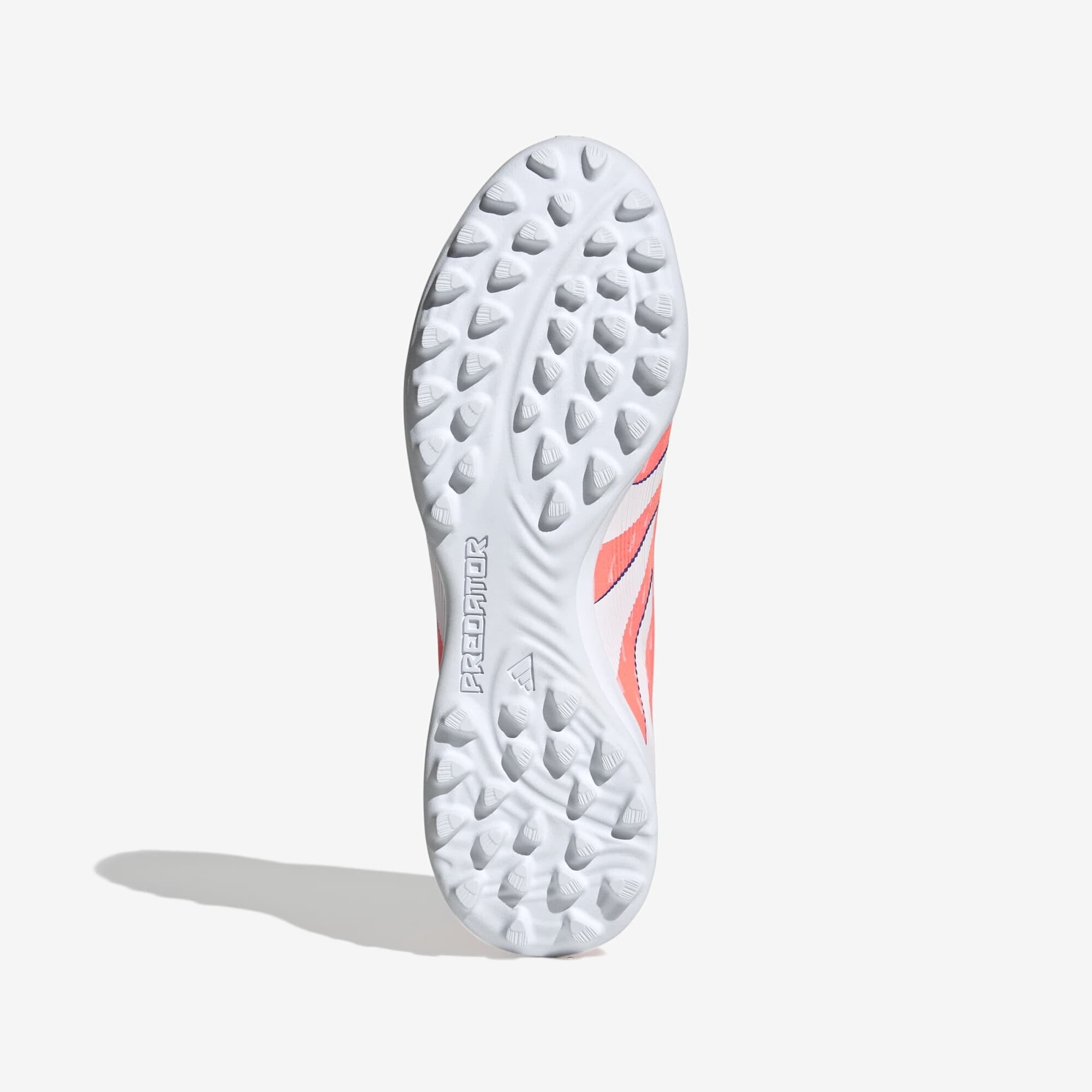 adidas Predator League Fold-Over Tongue Turf Low-Top Soccer Shoes - Signal Coral / Cloud White / Beam Orange