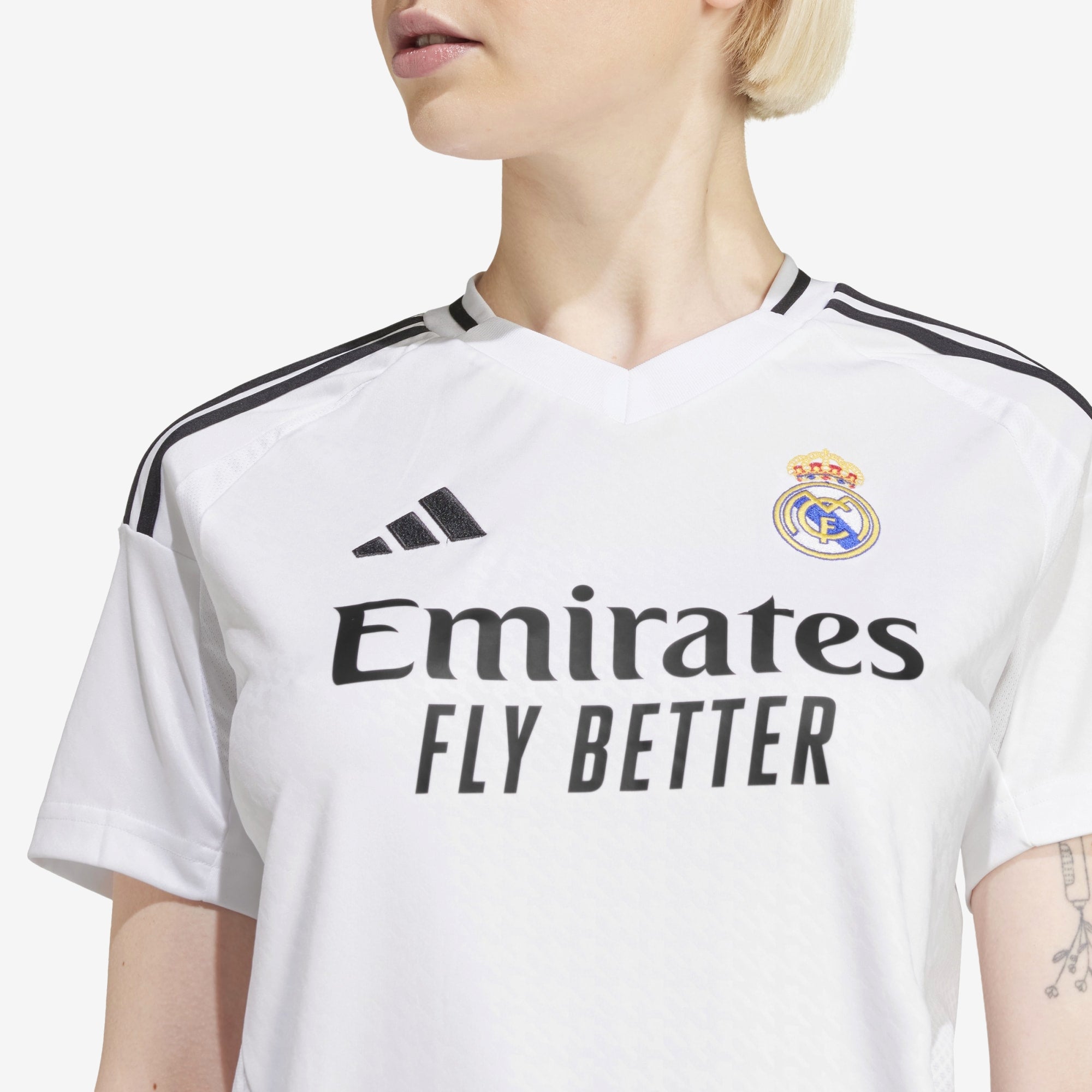 adidas Real Madrid 24/25 Home Women's AEROREADY Soccer Replica Jersey - White