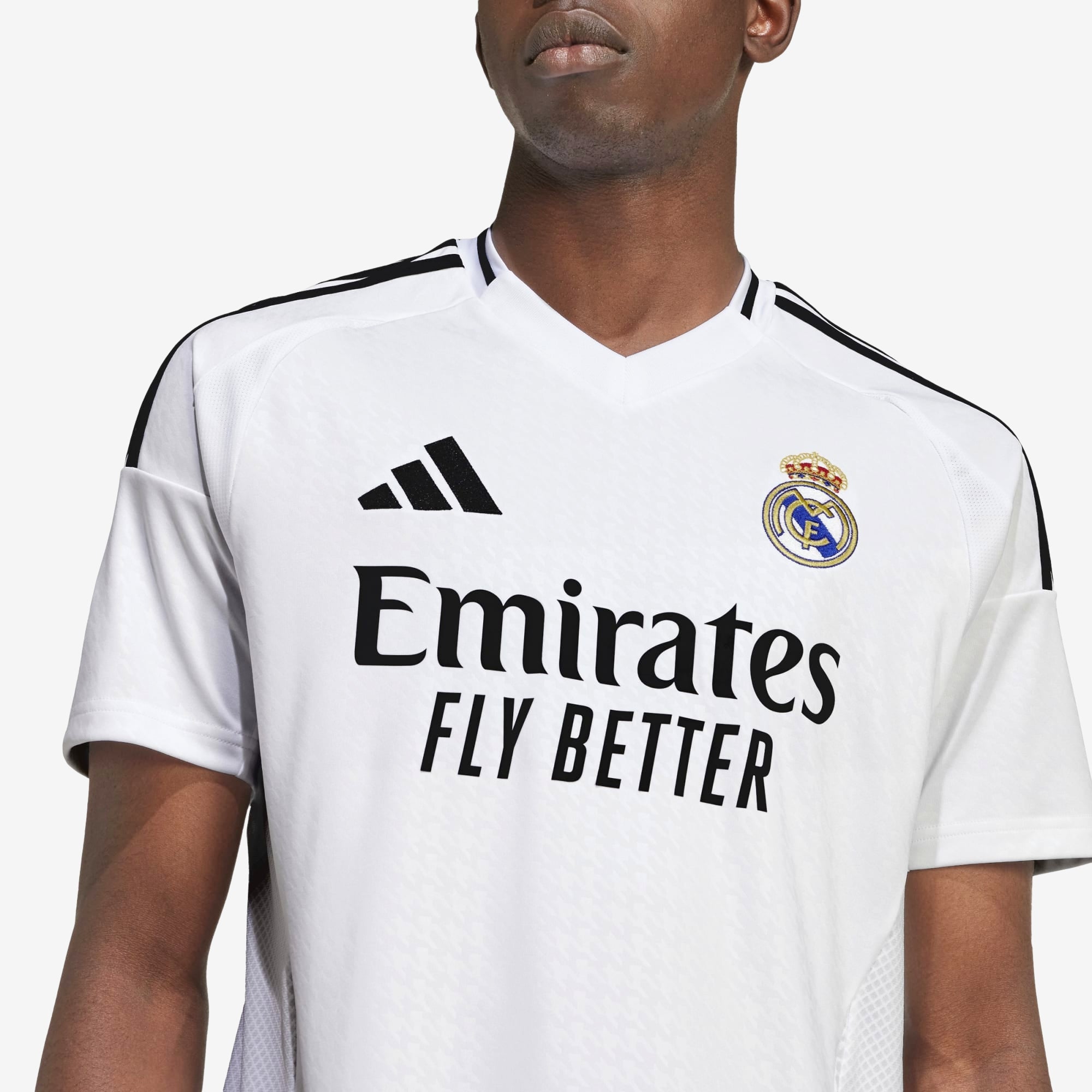 adidas Real Madrid 2024/25 Stadium Home Men's AEROREADY Soccer Replica Jersey - White