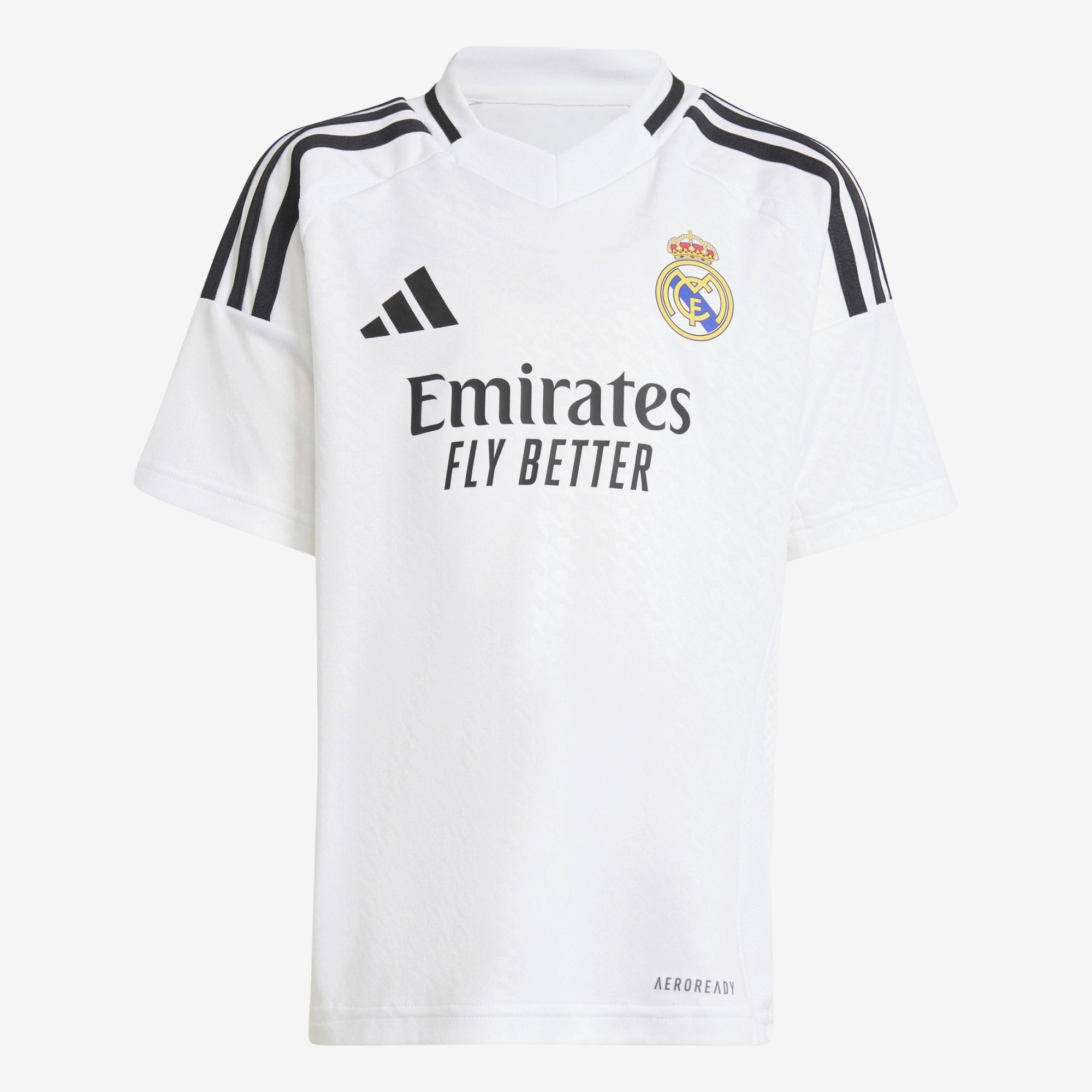 adidas Real Madrid 24/25 Home Mini Little/Big Kids' AEROREADY Soccer Kit - White