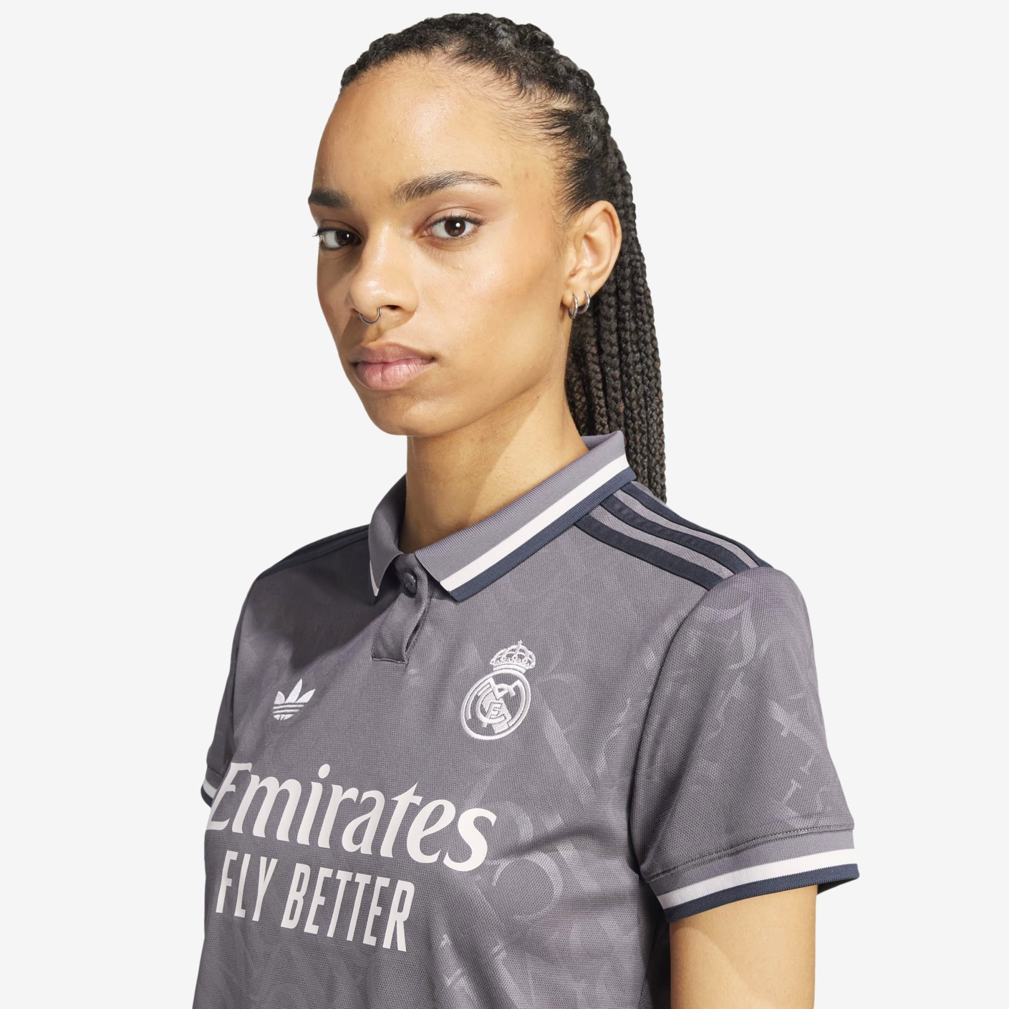 adidas Real Madrid 24/25 Third Women's AEROREADY Soccer Replica Jersey - Charcoal