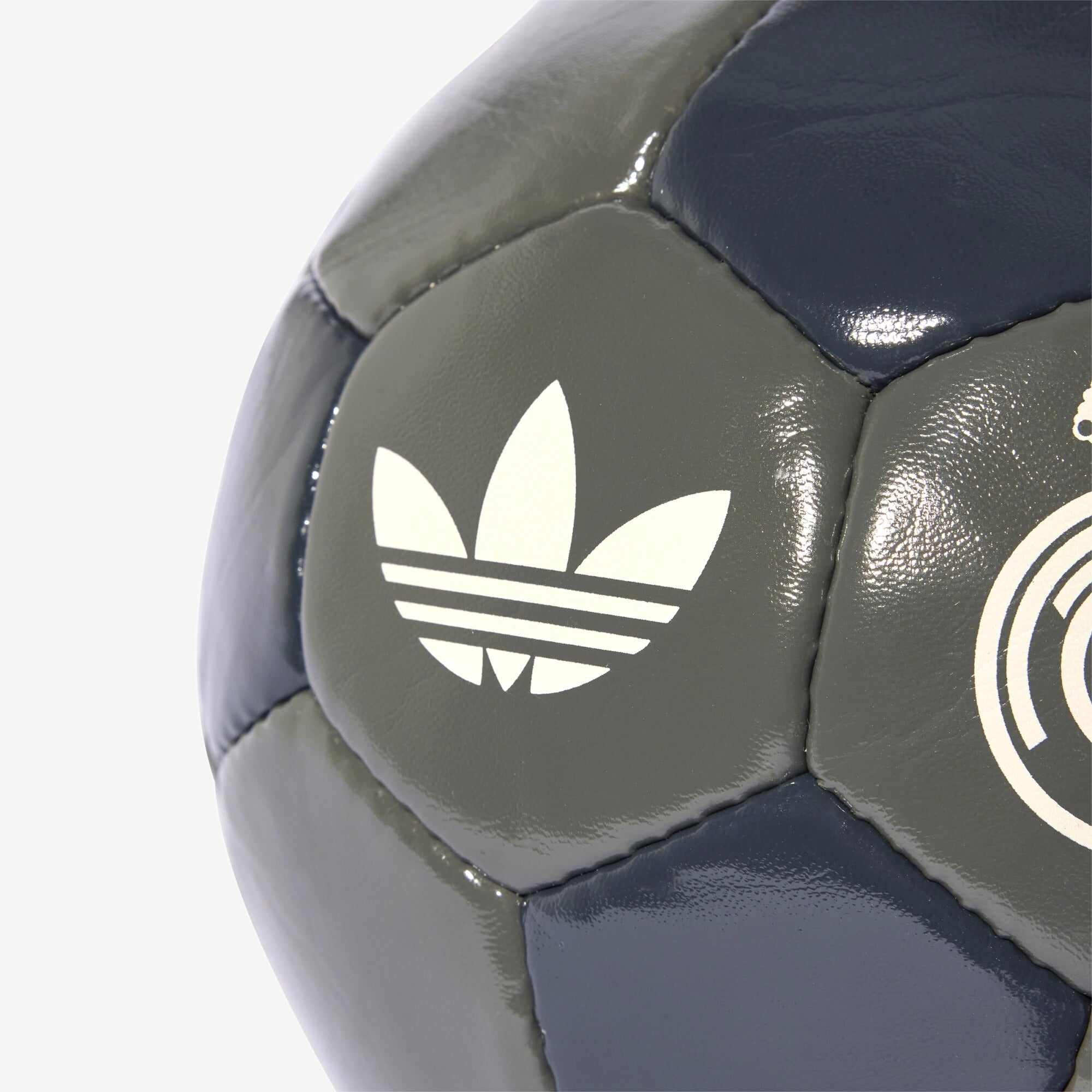 adidas Real Madrid Away Club Soccer Ball - Charcoal / Grey / Putty Mauve