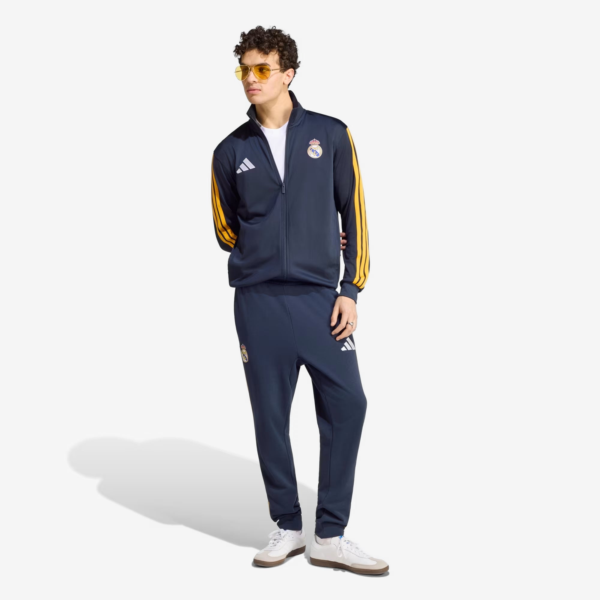 adidas Real Madrid DNA Top Men's Full-Zip Soccer Track Jacket - Night Navy