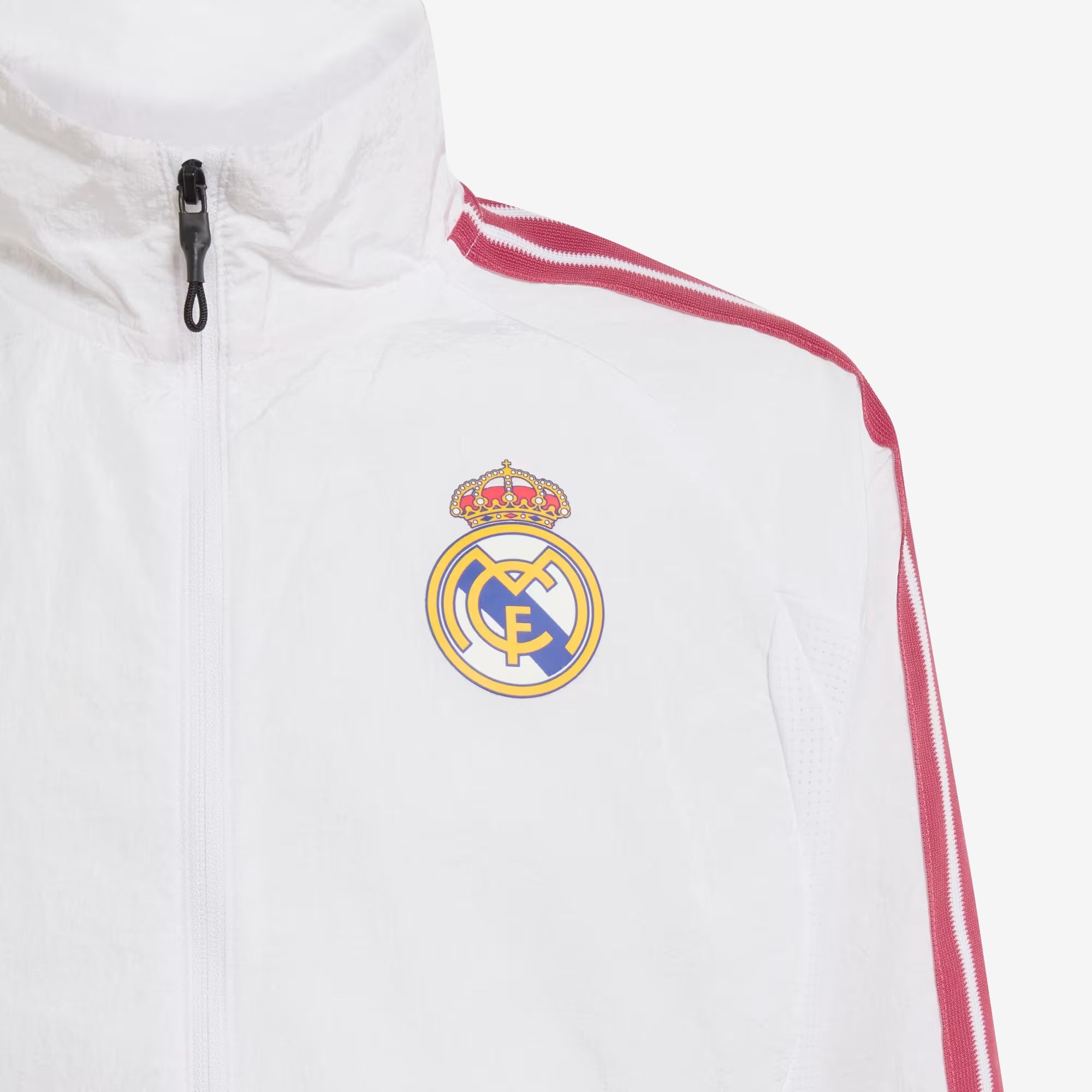 adidas Real Madrid Home Anthem Big Kids' Full-Zip Soccer Jacket - White