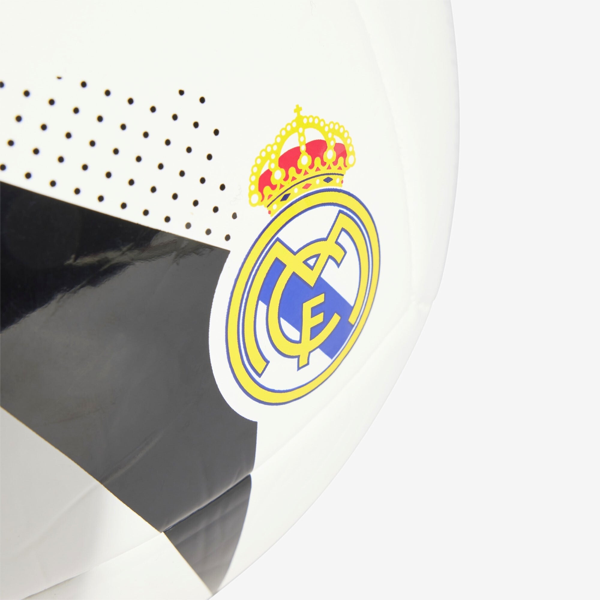 adidas Real Madrid Home Club Soccer Ball - White / Black / Sky Tint