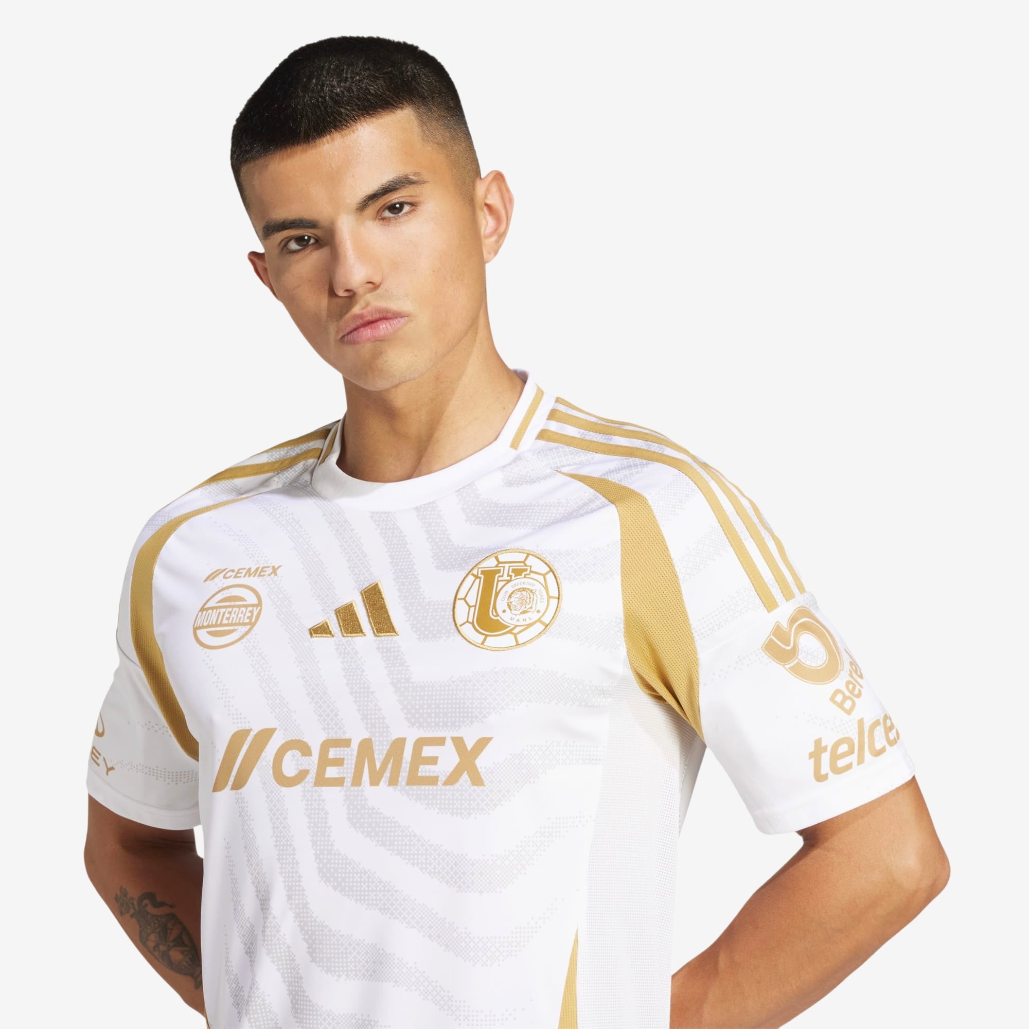 adidas Tigres UANL 2024/25 Stadium Third Men's AEROREADY Soccer Replica Jersey - White / Grey Two