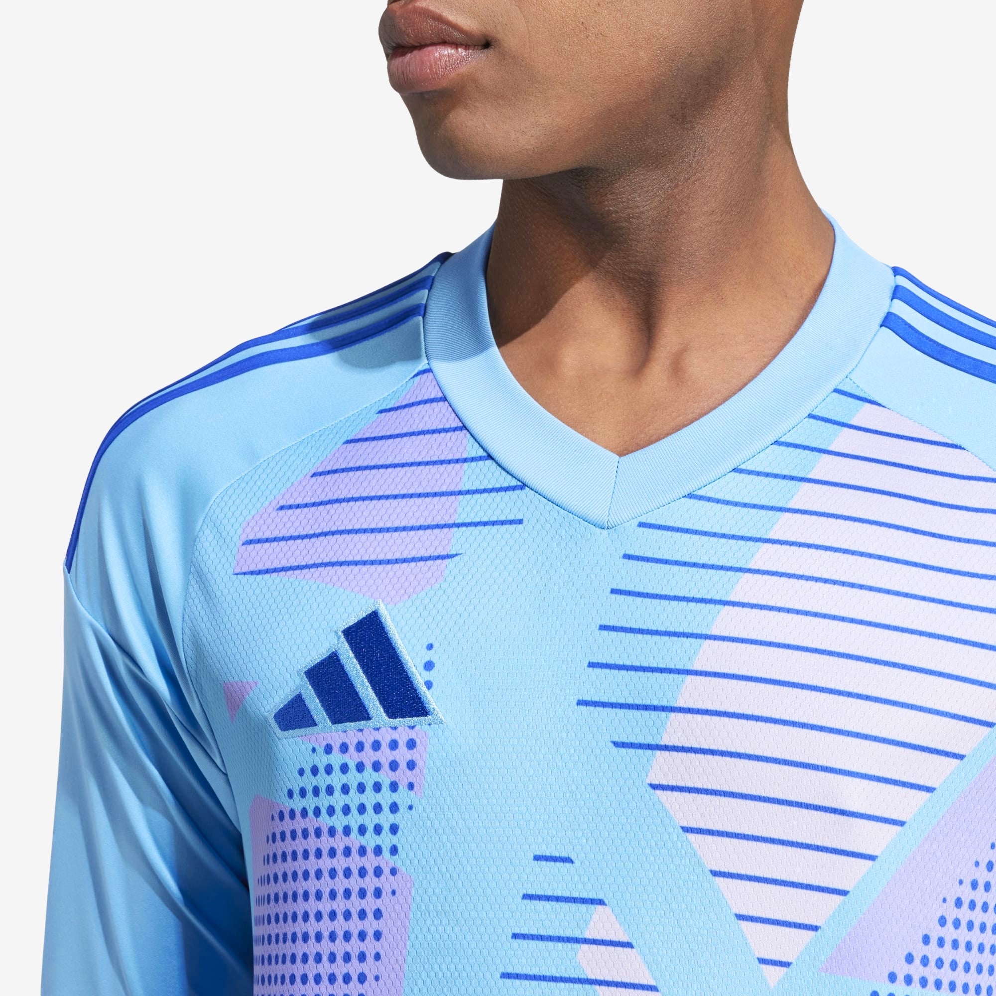 adidas Tiro 24 Competition Goalkeeper Men's Soccer Long-Sleeve Jersey - Semi Blue Burst