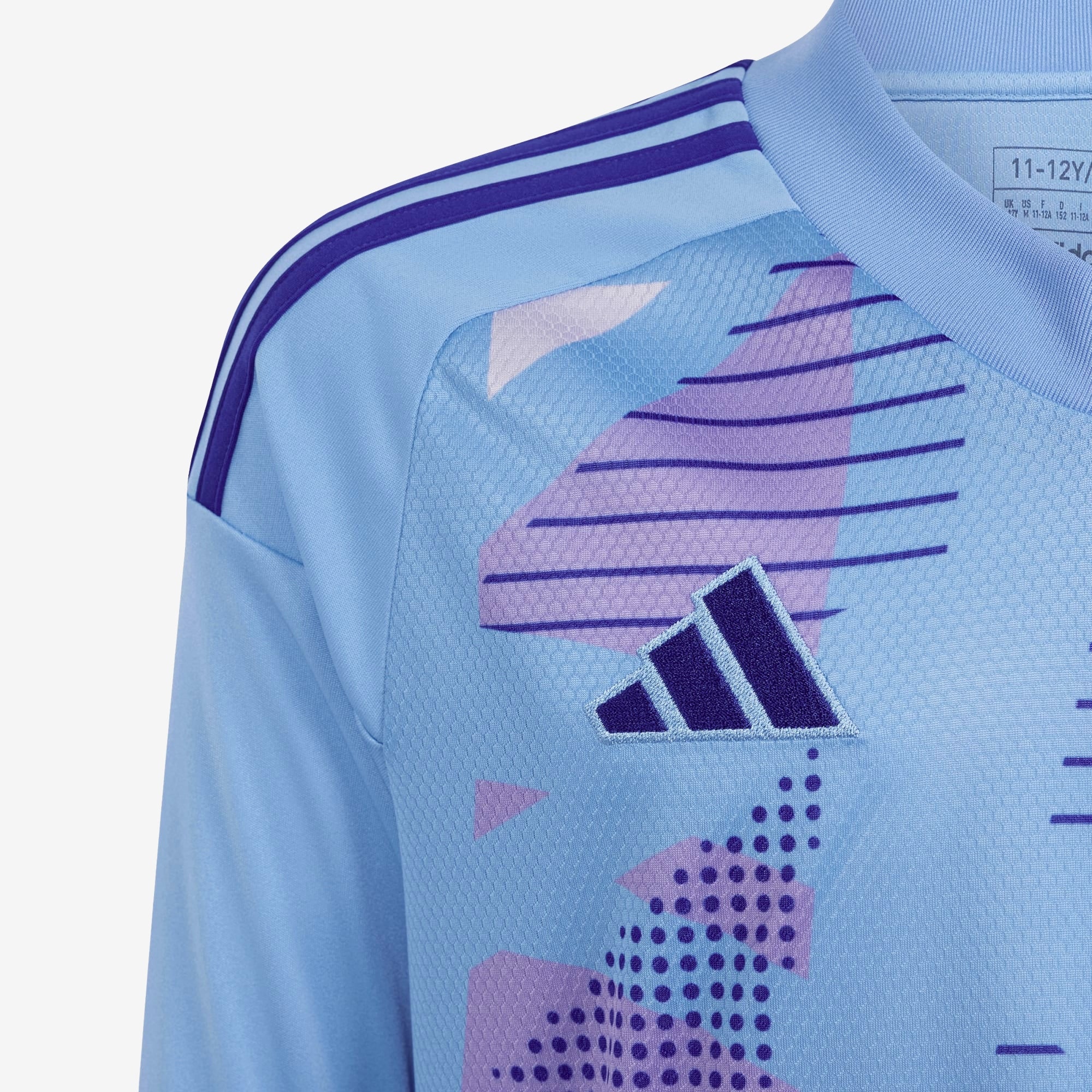 adidas Tiro 24 Competition Goalkeeper Big Kids' Soccer Long-Sleeve Jersey - Semi Blue Burst