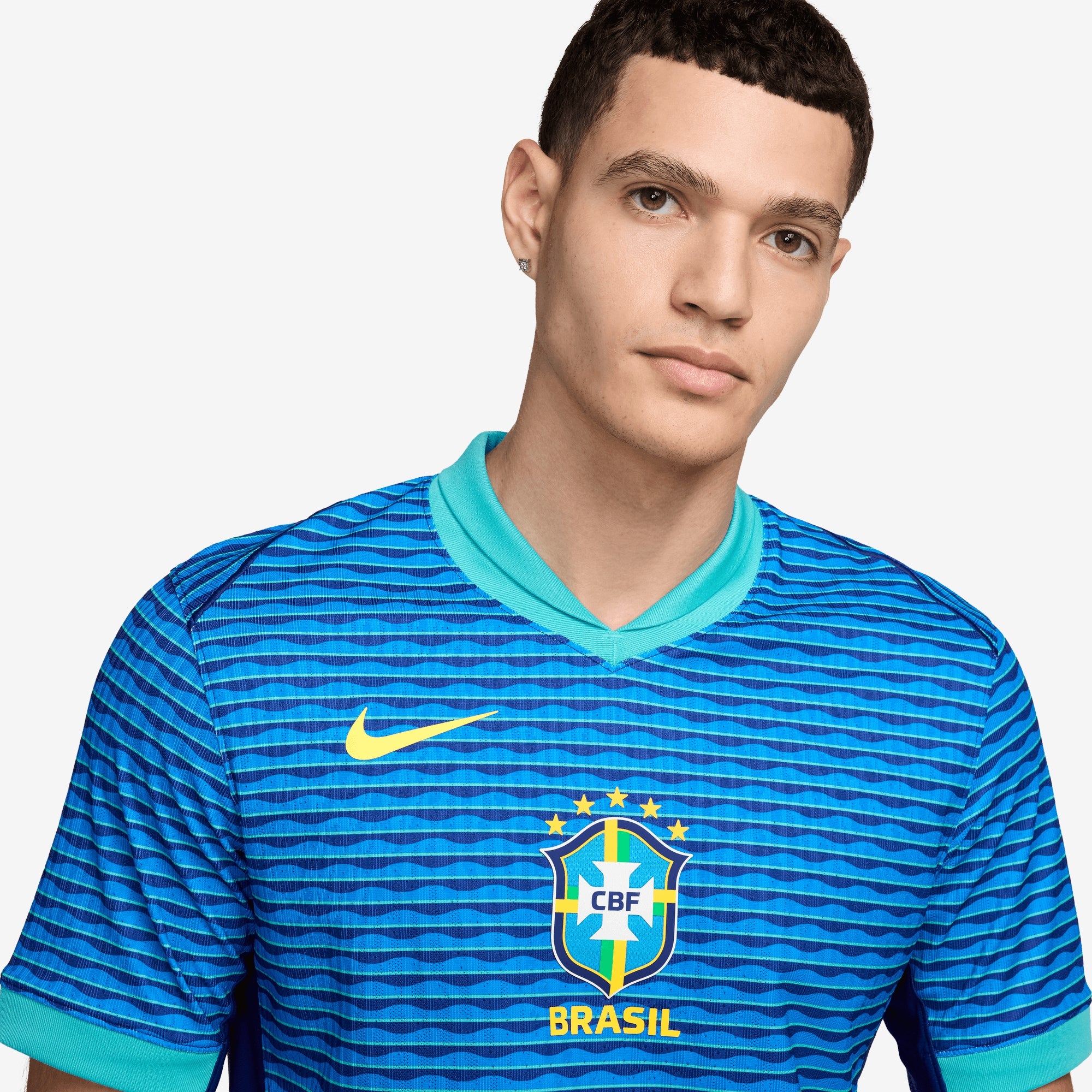 Nike Brazil 2024 Match Away Men's Dri-FIT ADV Soccer Authentic Jersey - Soar/Lt Retro/Dynamic Yellow