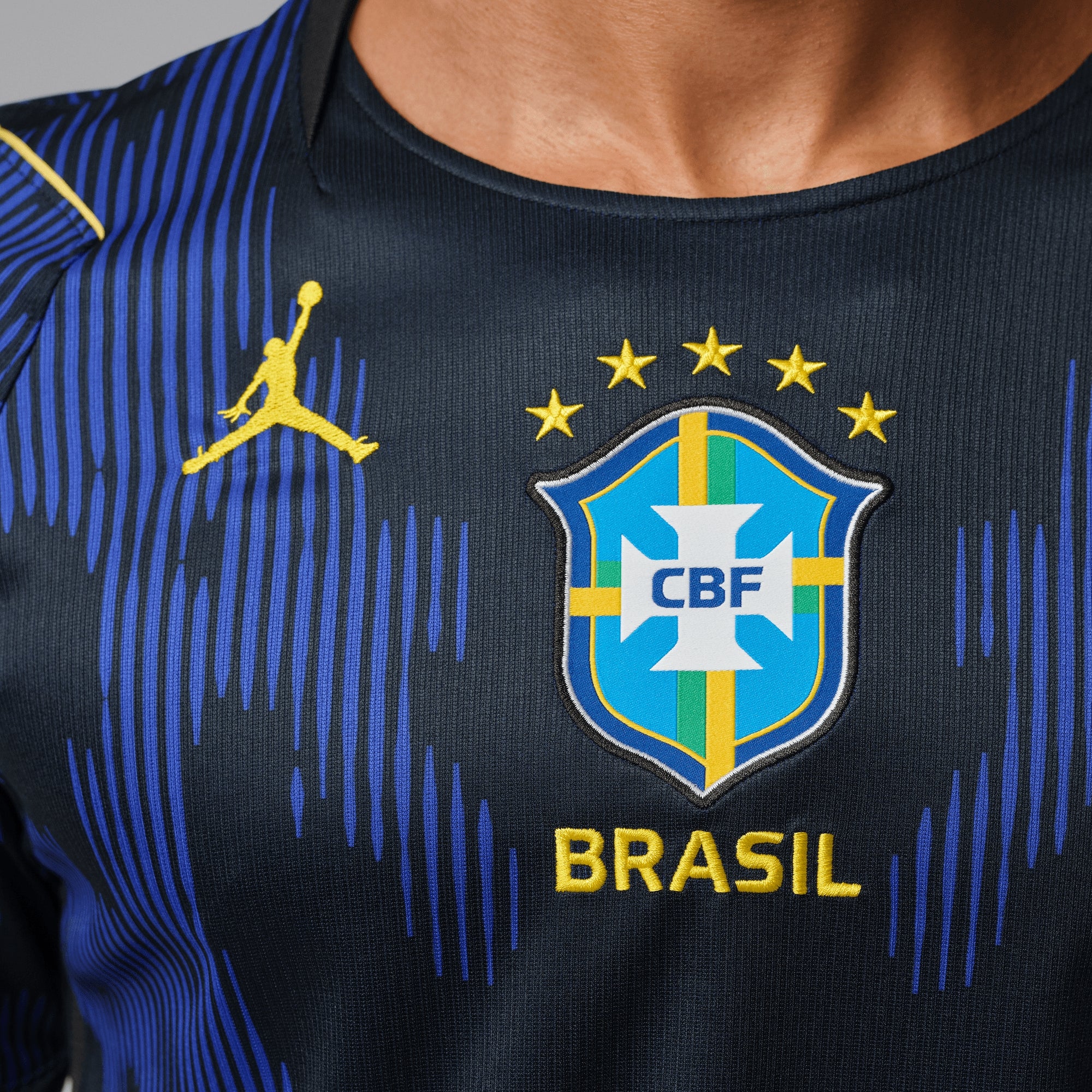 Nike Brazil 2026 Stadium Away Men's Jordan Dri-FIT Soccer Replica Jersey - Old Royal/Black