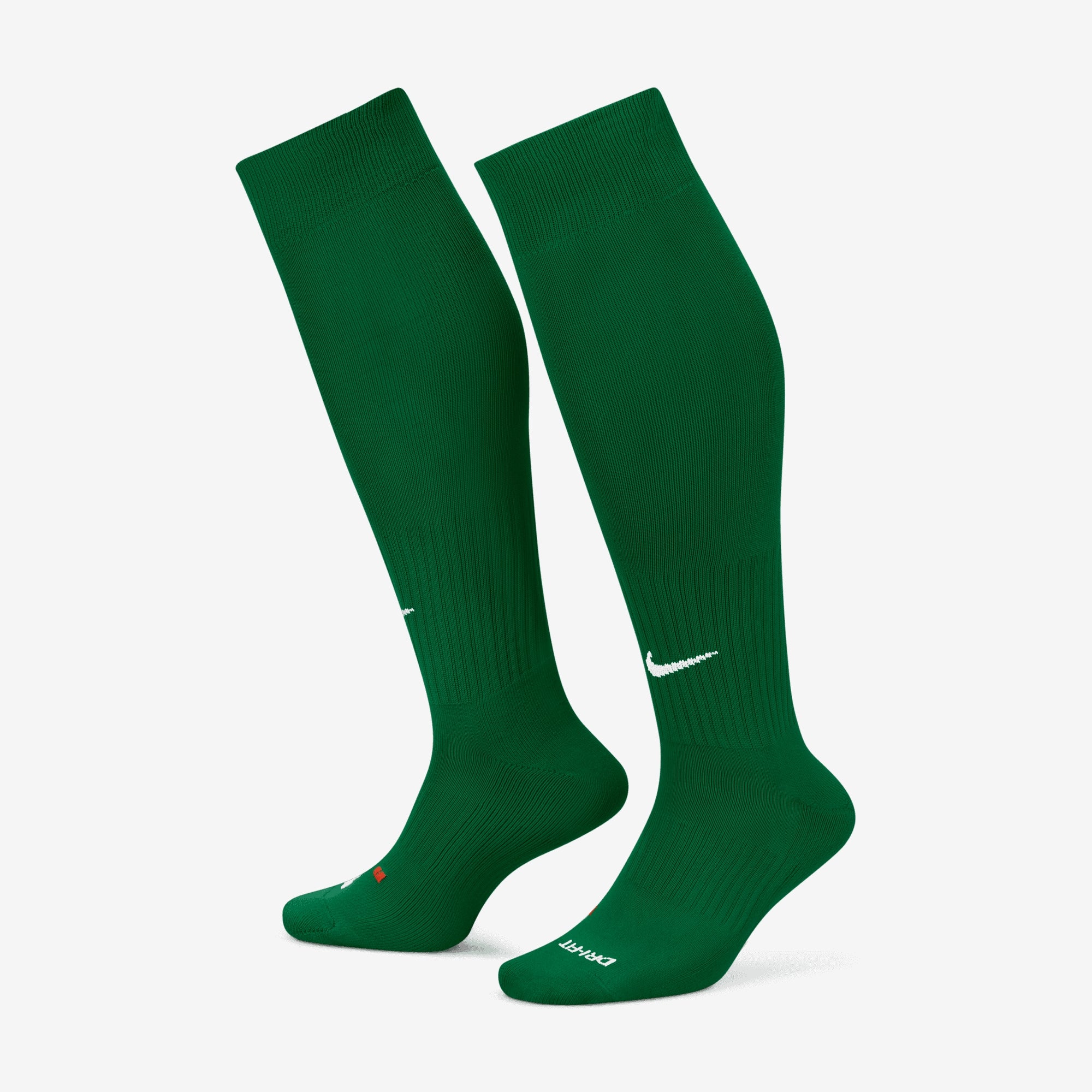 Nike Classic 2 Cushioned Over-the-Calf Socks - Pine Green/White