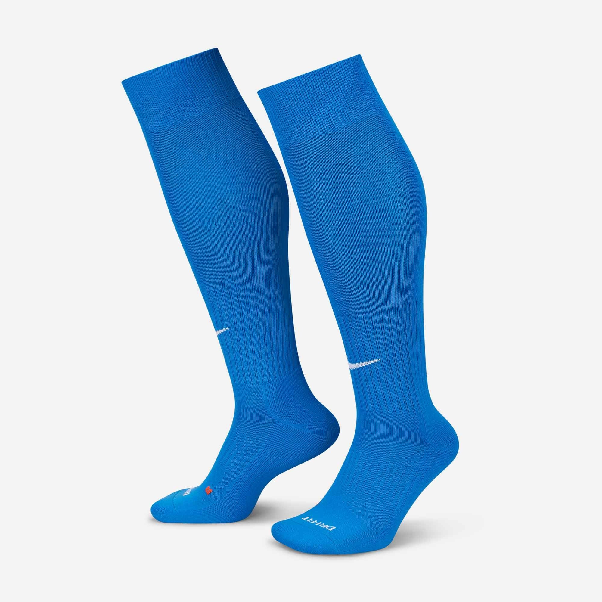 Nike Classic 2 Cushioned Over-the-Calf Socks - Royal Blue/White