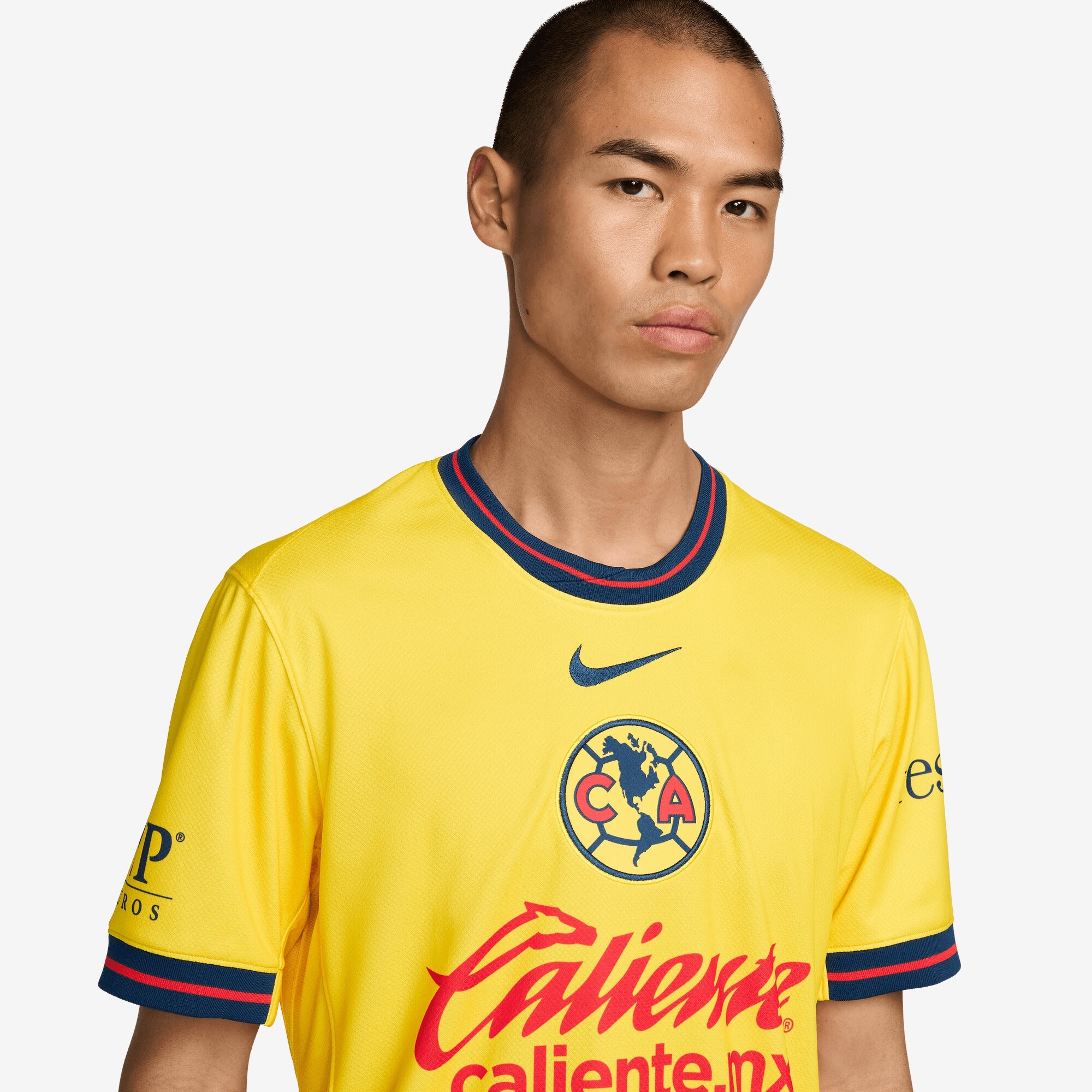 Nike Club América 2024/25 Stadium Home Men's Dri-FIT Soccer Replica Jersey - Tour Yellow/Valerian Blue