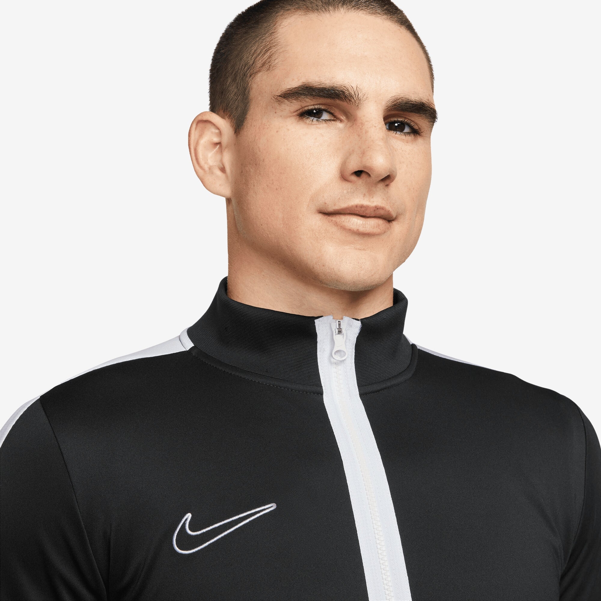 Nike Dri-FIT Academy Men's Knit Soccer Track Jacket (Stock) - Black/White/White