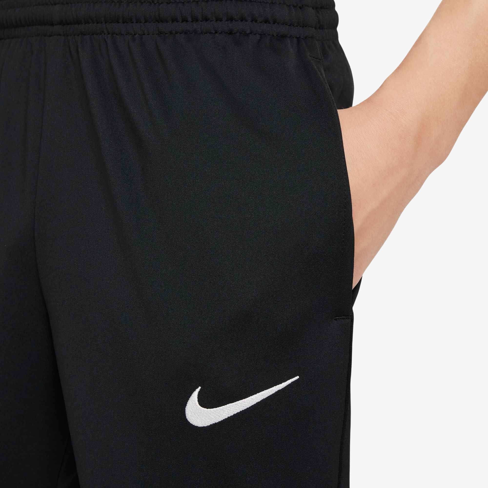 Nike Dri-FIT Park 20 Big Kids' Knit Soccer Pants - Black/Black/White