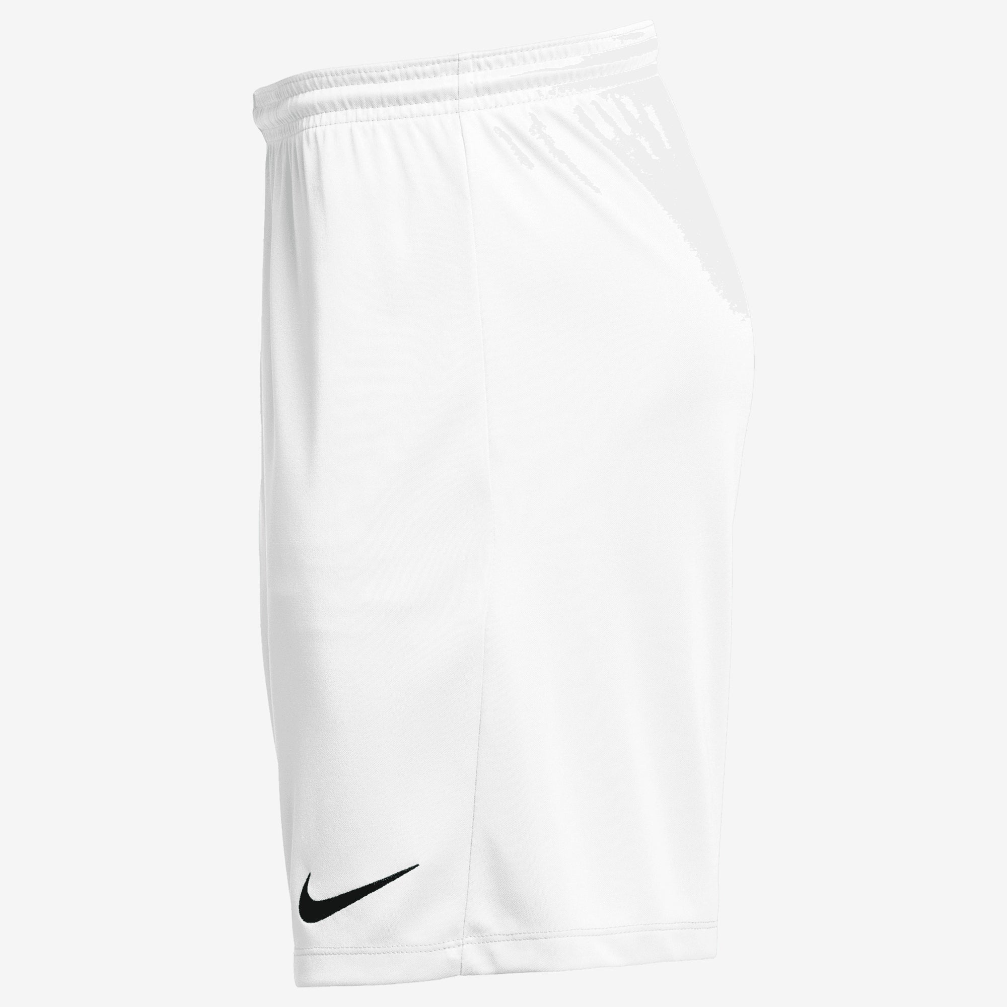 Nike Dri-FIT Park 3 Big Kids' Knit Soccer Shorts - White/Black