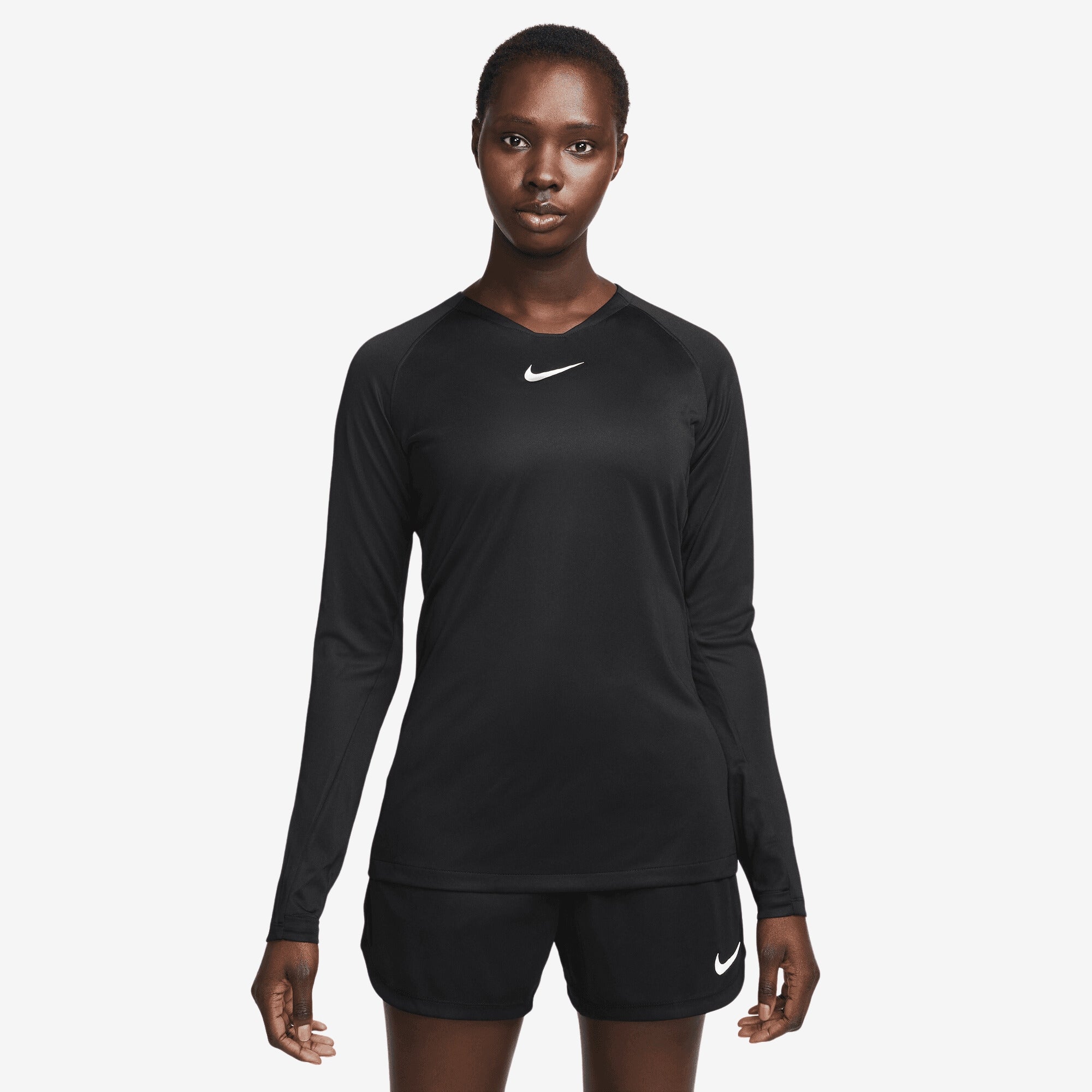 Nike Dri-FIT Park Women's First Layer Soccer Jersey - Black/White