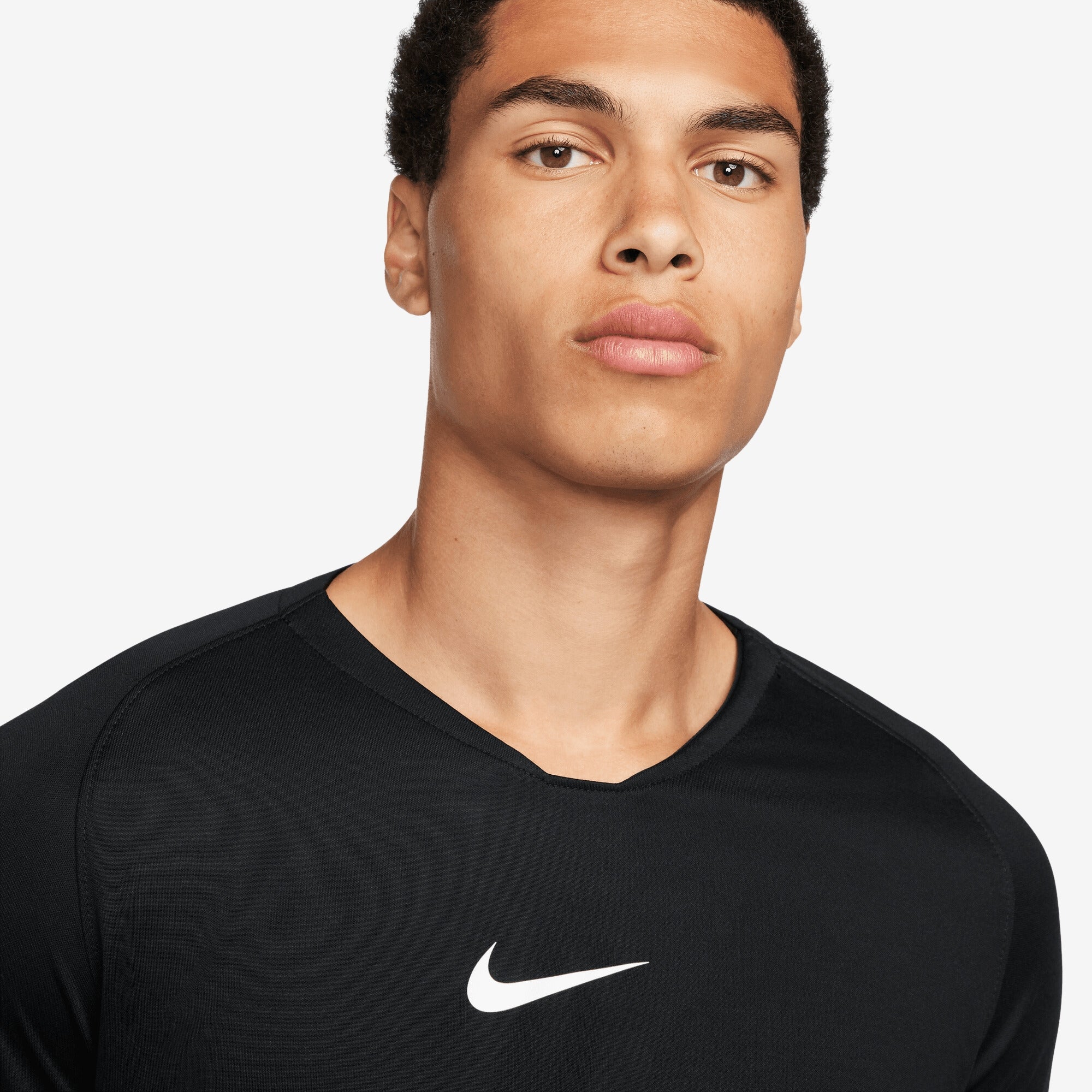 Nike Dri-FIT Park First Layer Men's Soccer Jersey - Black/White