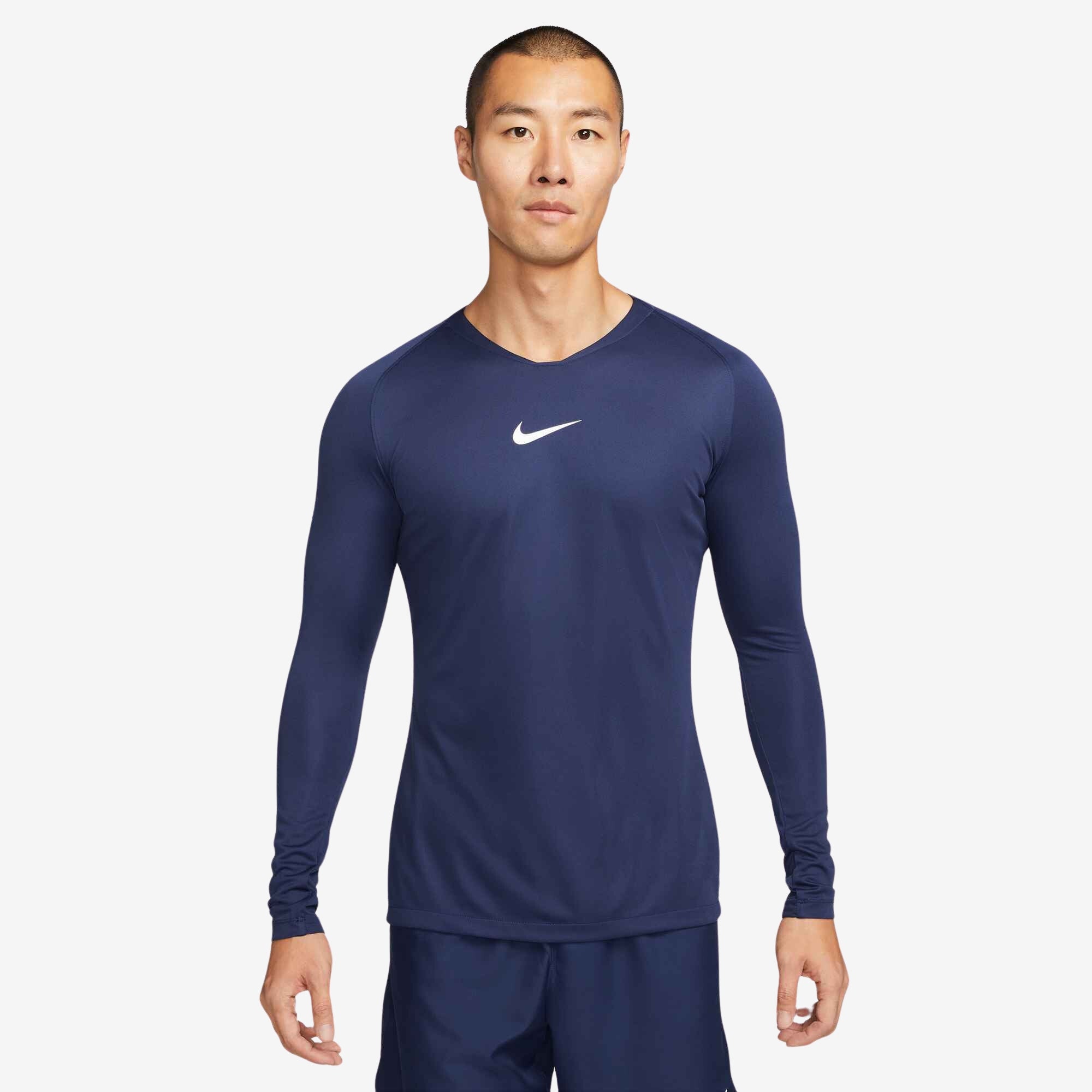 Nike Dri-FIT Park First Layer Men's Soccer Jersey - Midnight Navy/White