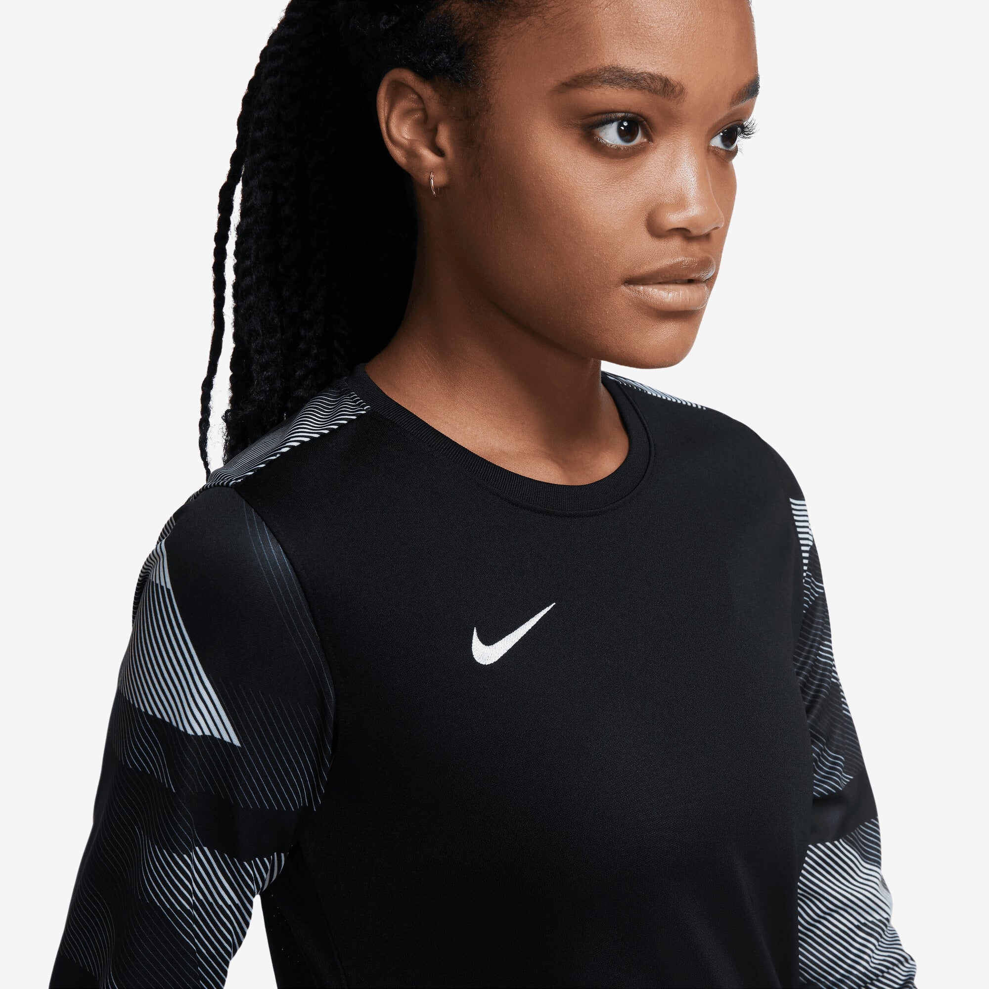 Nike Dri-FIT Park IV Goalkeeper Women's Soccer Jersey - Black/White/White