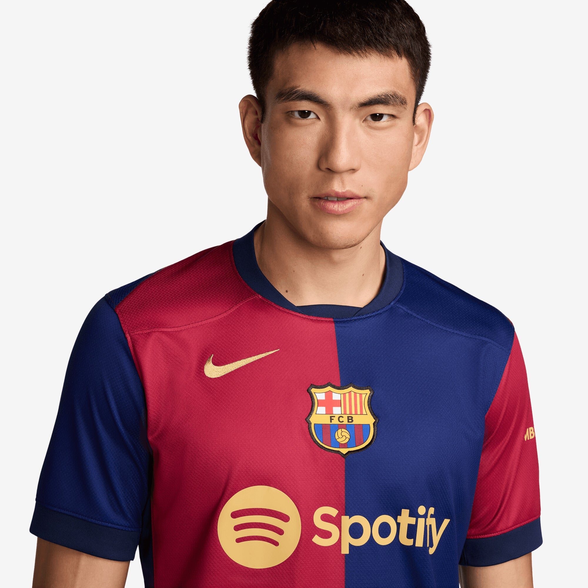 Nike FC Barcelona 2024/25 Stadium Home Men's Dri-FIT Soccer Replica Jersey - Deep Royal Blue/Noble Red/Club Gold