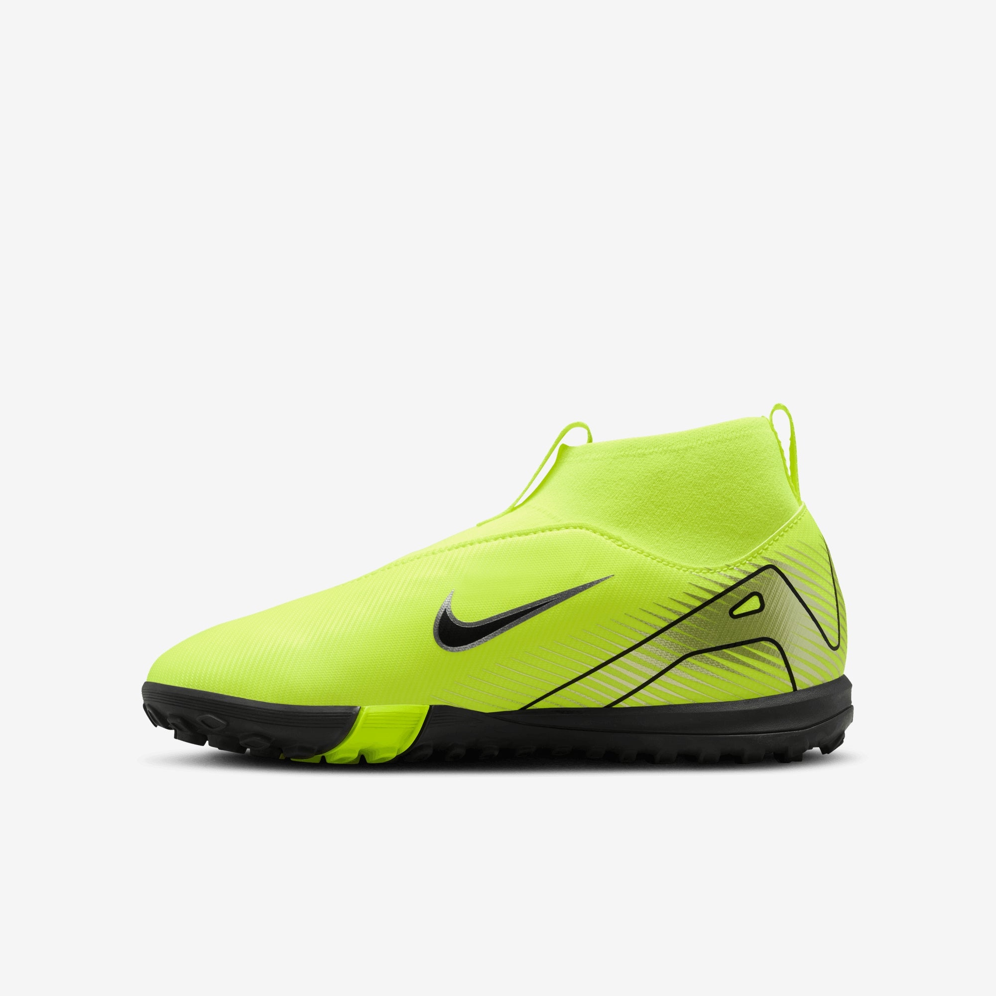 Nike Jr. Mercurial Superfly 10 Academy Little/Big Kids' TF High-Top Soccer Shoes - Volt/Black