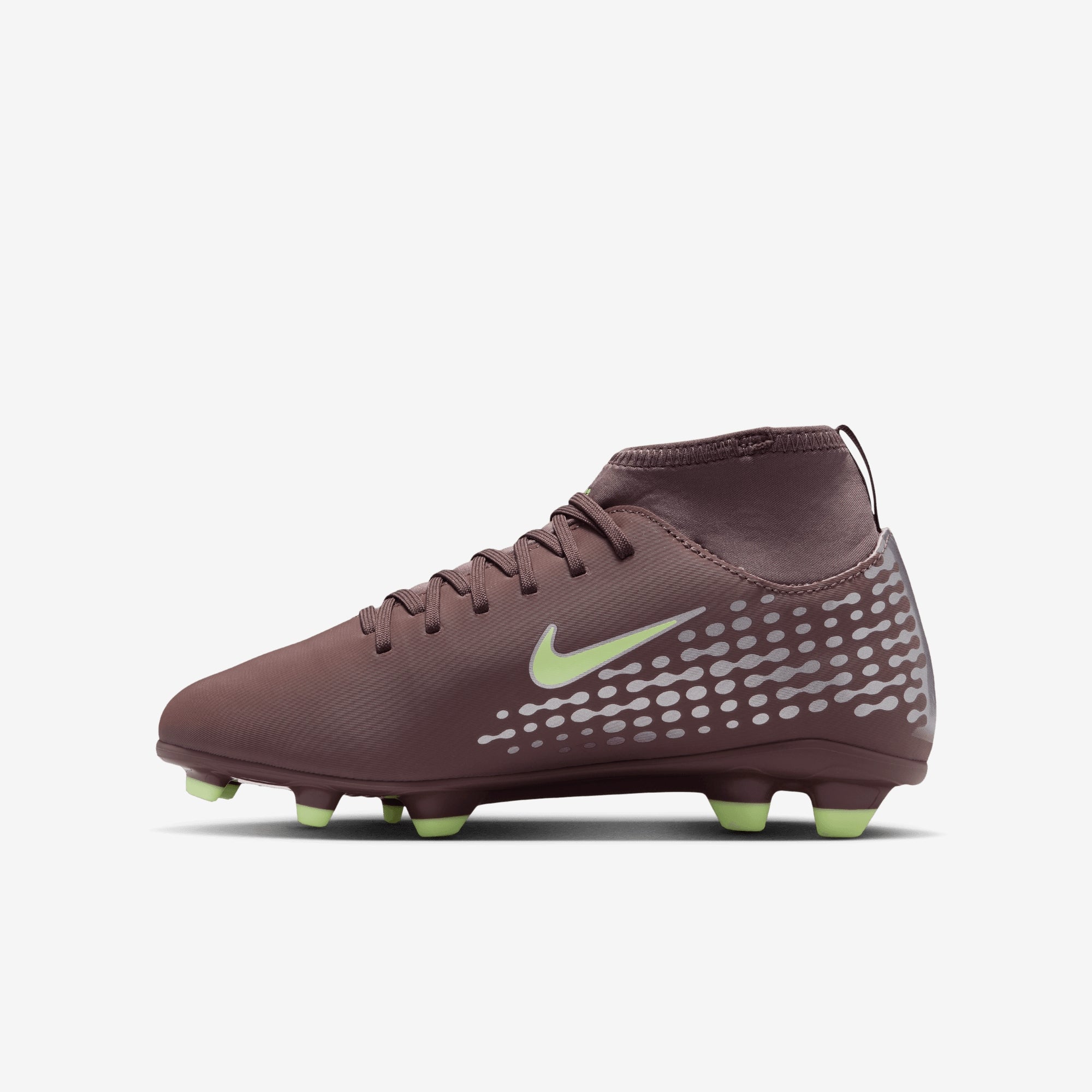 Nike Jr. Mercurial Superfly 10 Club Kylian Mbappé Big Kids' Multi-Ground High-Top Soccer Cleats - Plum Eclipse/Metallic Silver