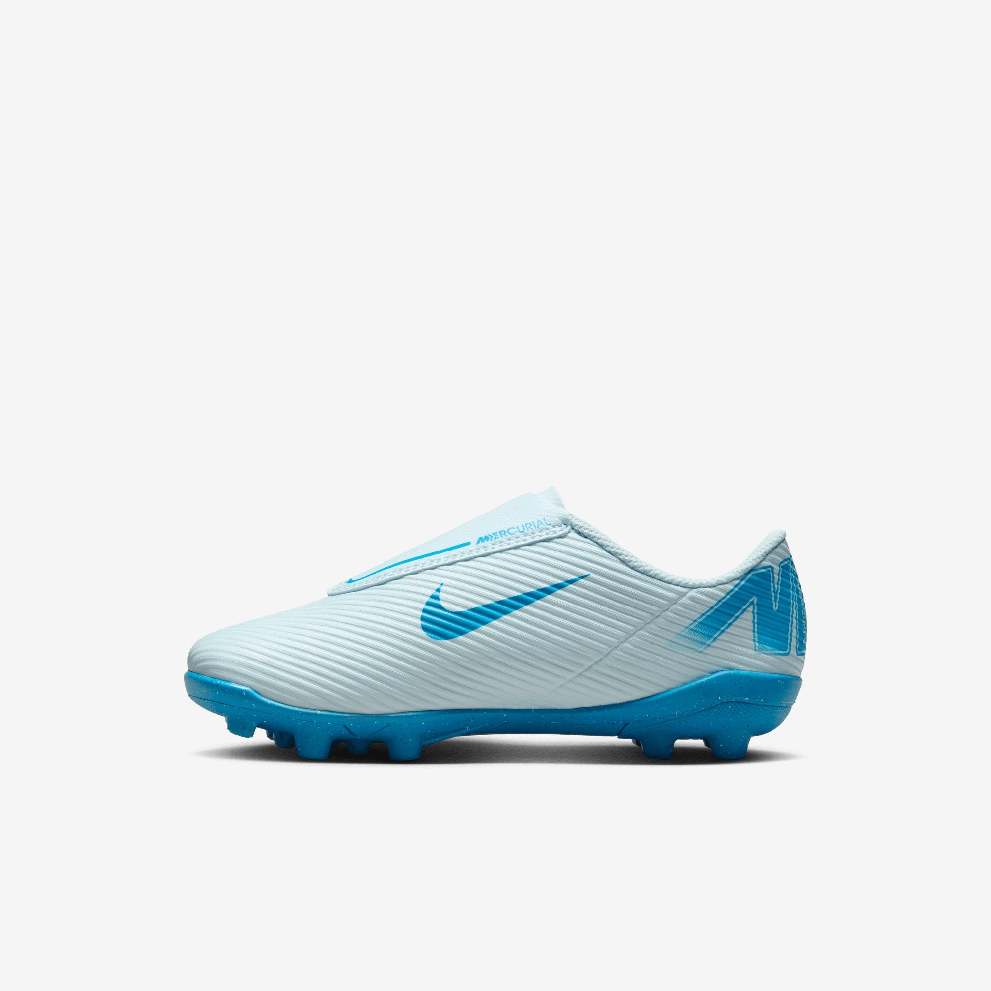 Nike Jr. Mercurial Vapor 16 Club Little Kids' MG Low-Top Soccer Cleats - Glacier Blue/Blue Orbit