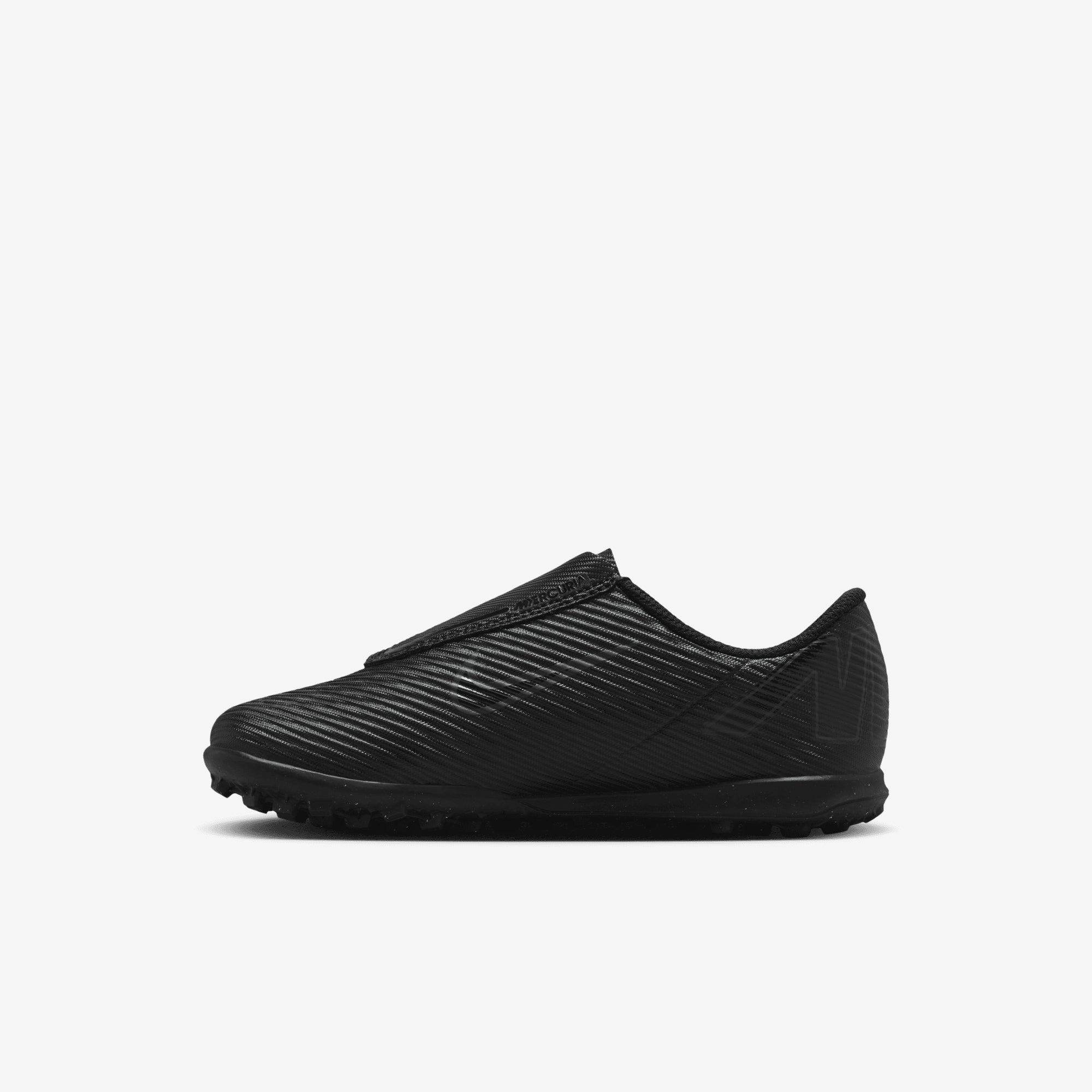 Nike Jr. Mercurial Vapor 16 Club Little Kids' TF Low-Top Soccer Shoes - Black/Black-Deep Jungle