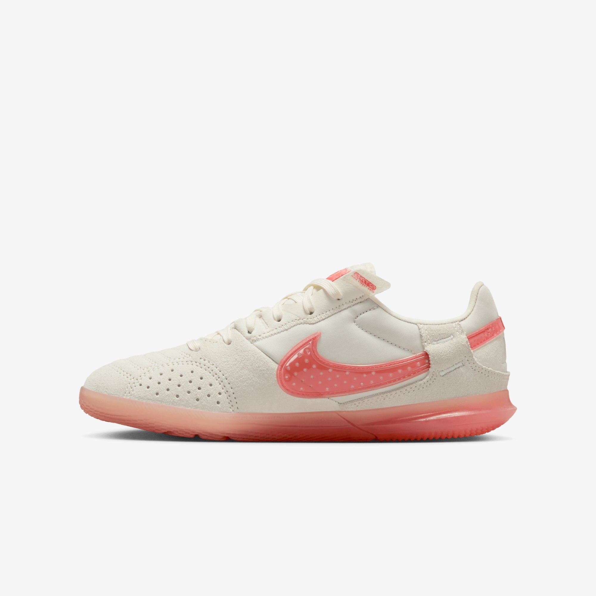 Nike Jr. Streetgato Little/Big Kids' Low-Top Soccer Shoes - Pale Ivory/Apricot Agate