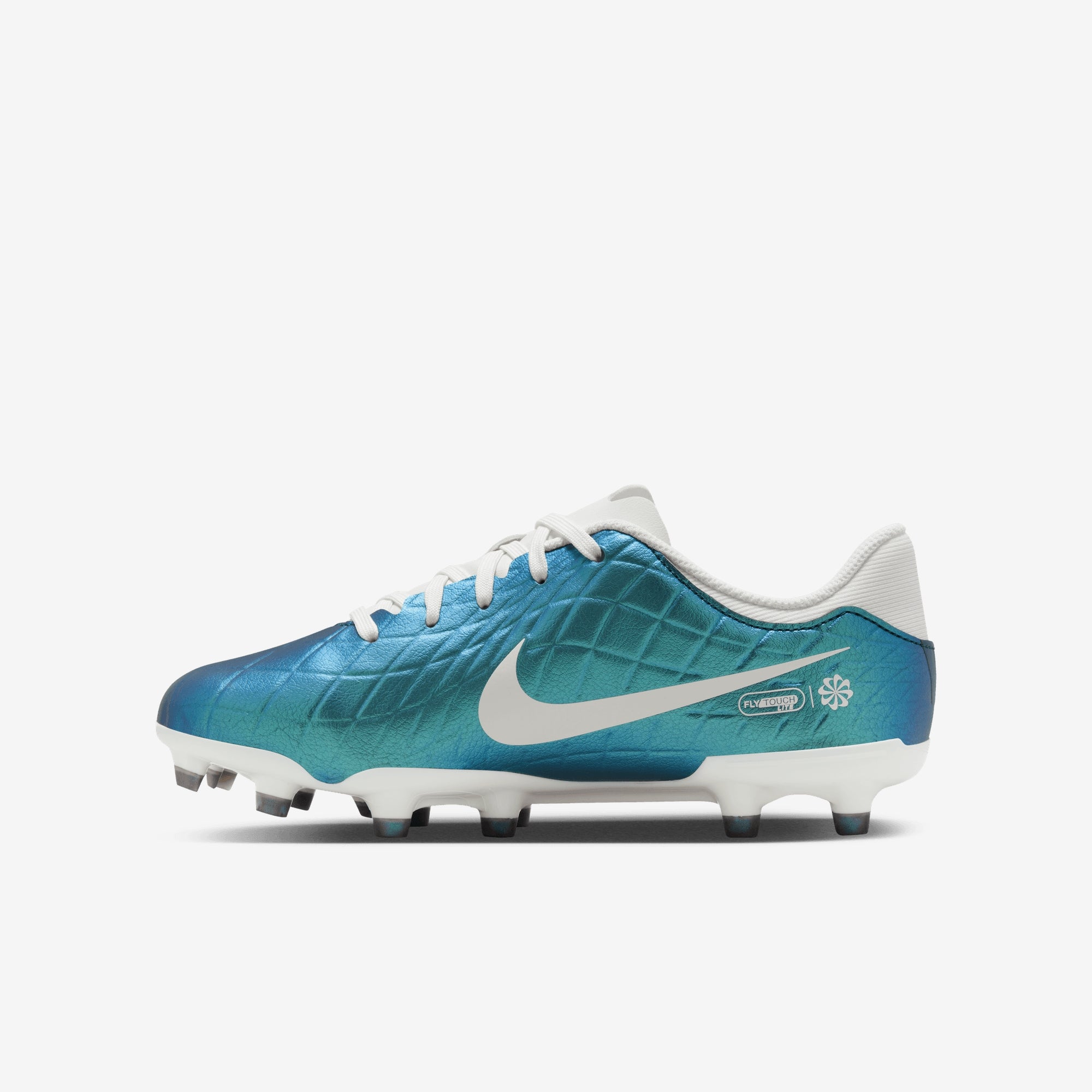 Nike Jr. Tiempo Emerald Legend 10 Academy Little/Big Kids' MG Low-Top Soccer Cleats - Dk Atomic Teal/Sail