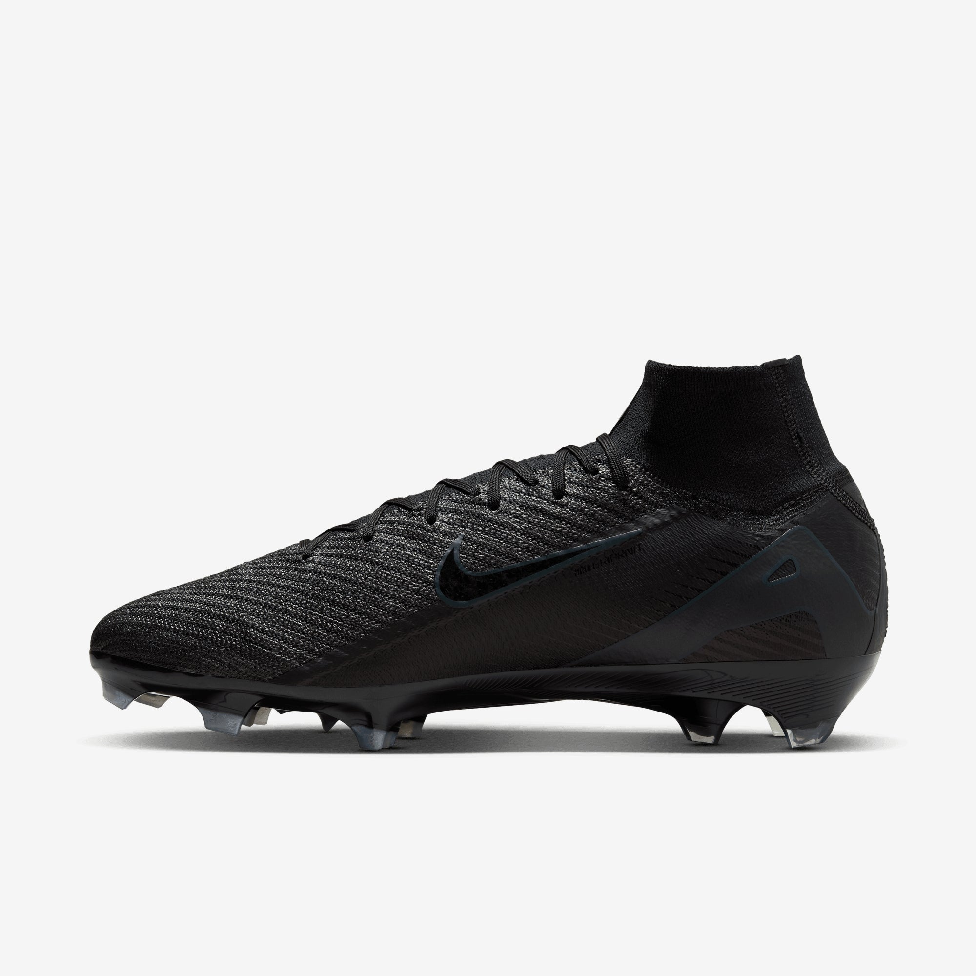 Nike Mercurial Superfly 10 Elite FG High-Top Soccer Cleats - BLACK/BLACK-DEEP JUNGLE