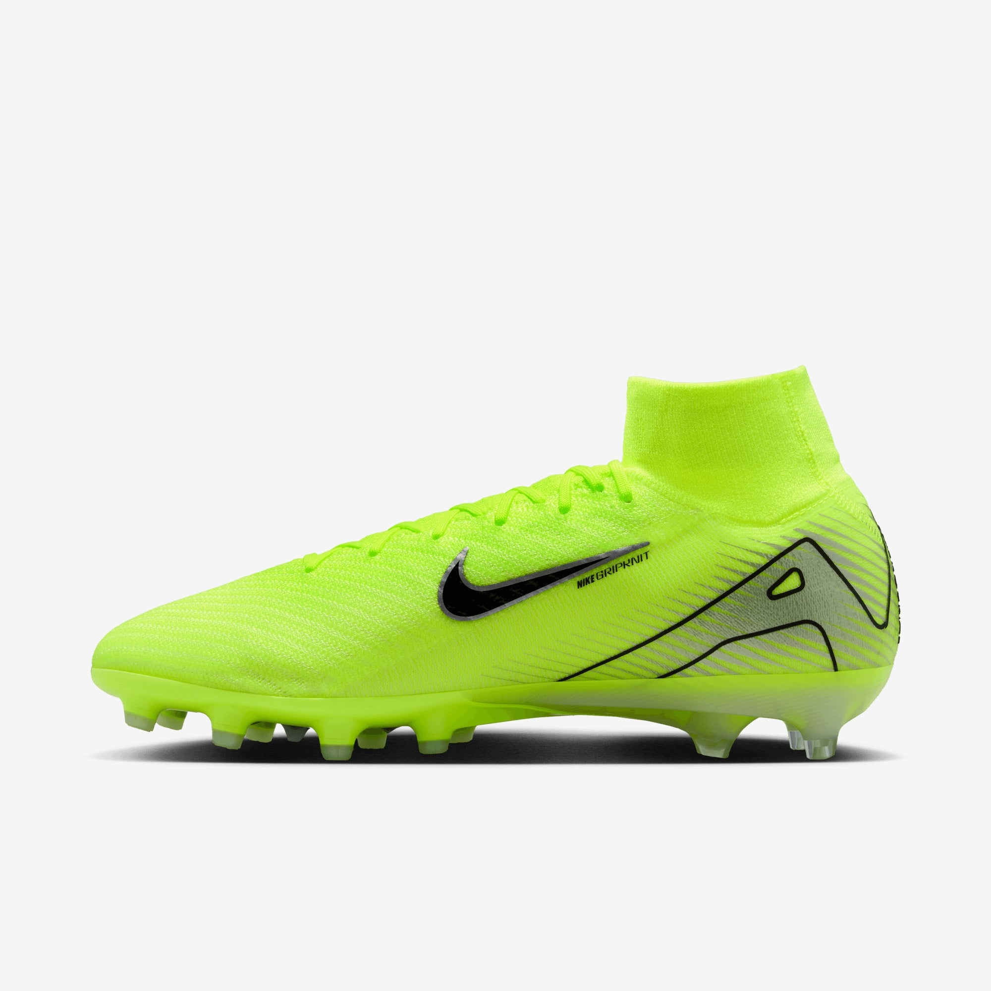 Nike Mercurial Superfly 10 Elite AG-Pro High-Top Soccer Cleats - Volt/Black