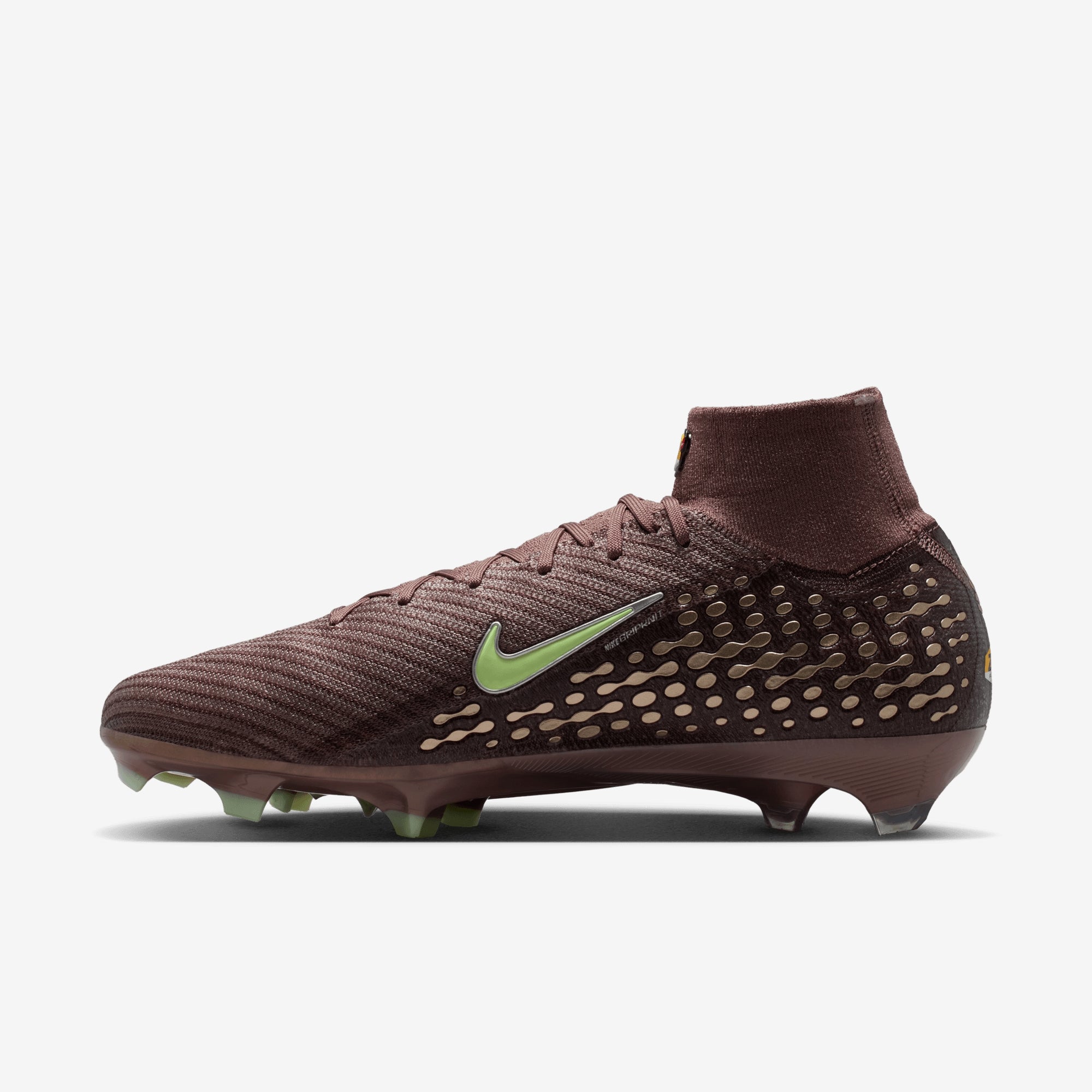 Nike Mercurial Superfly 10 Elite Kylian Mbappé Firm-Ground High-Top Soccer Cleats - Plum Eclipse/Metallic Silver