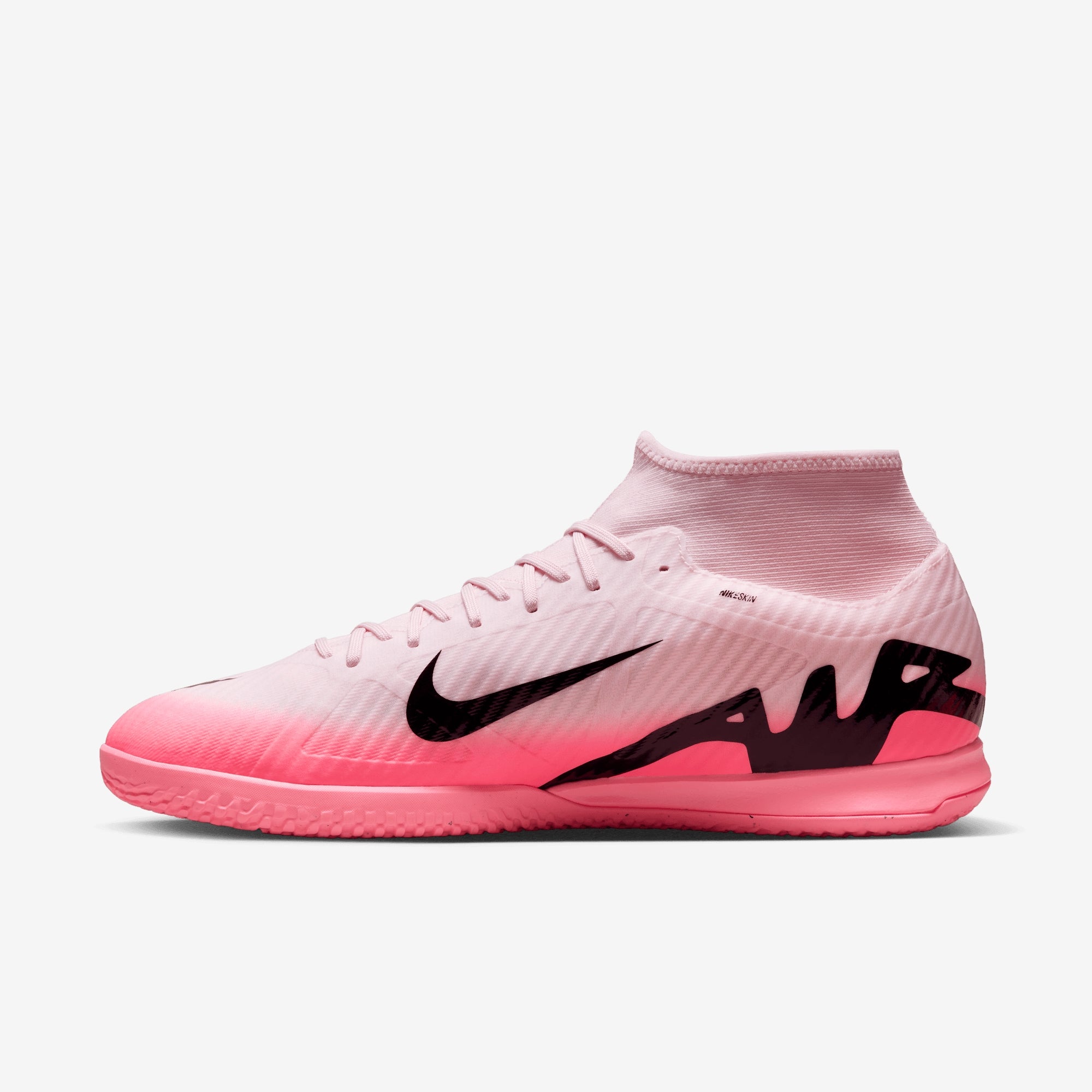 Nike Mercurial Superfly 9 Academy IC High-Top Soccer Shoes - Pink Foam/Black