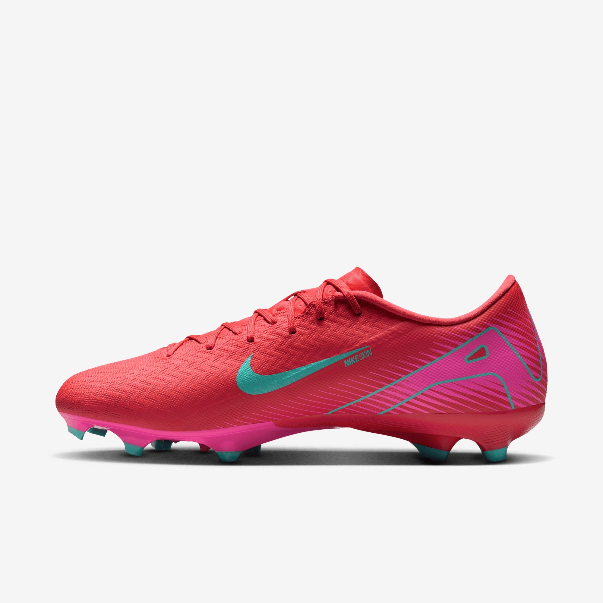 Nike Mercurial Vapor 16 Academy MG Low-Top Soccer Cleats - Ember Glow/Aurora Green