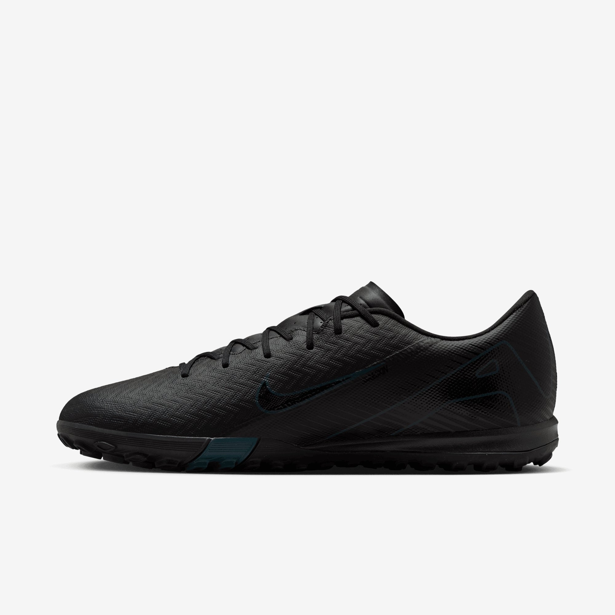 Nike Mercurial Vapor 16 Academy TF Low-Top Soccer Shoes - Black/Black-Deep Jungle