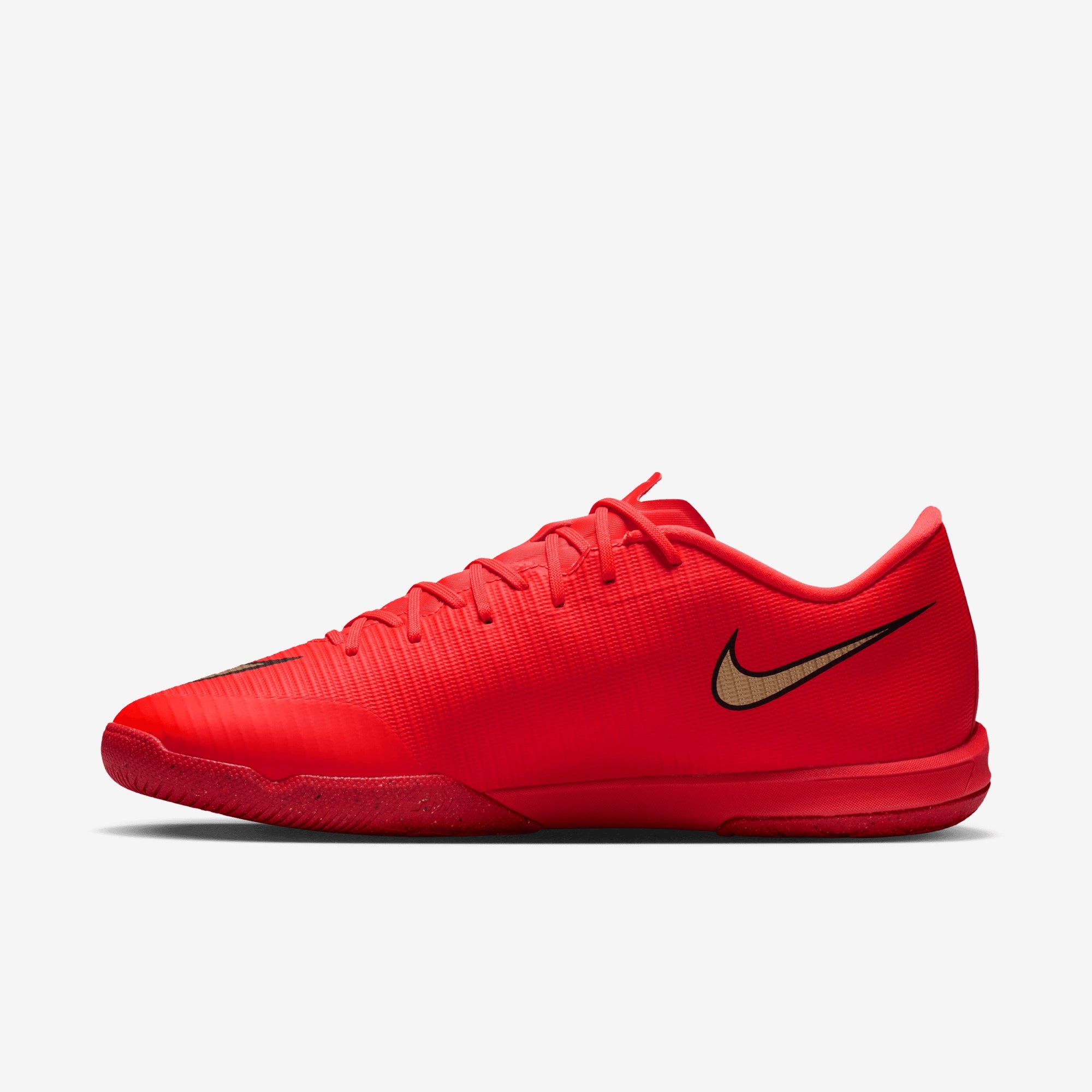 Nike Mercurial Vapor 17 Academy Indoor/Court Low-Top Soccer Shoes - Bright Crimson/Blur