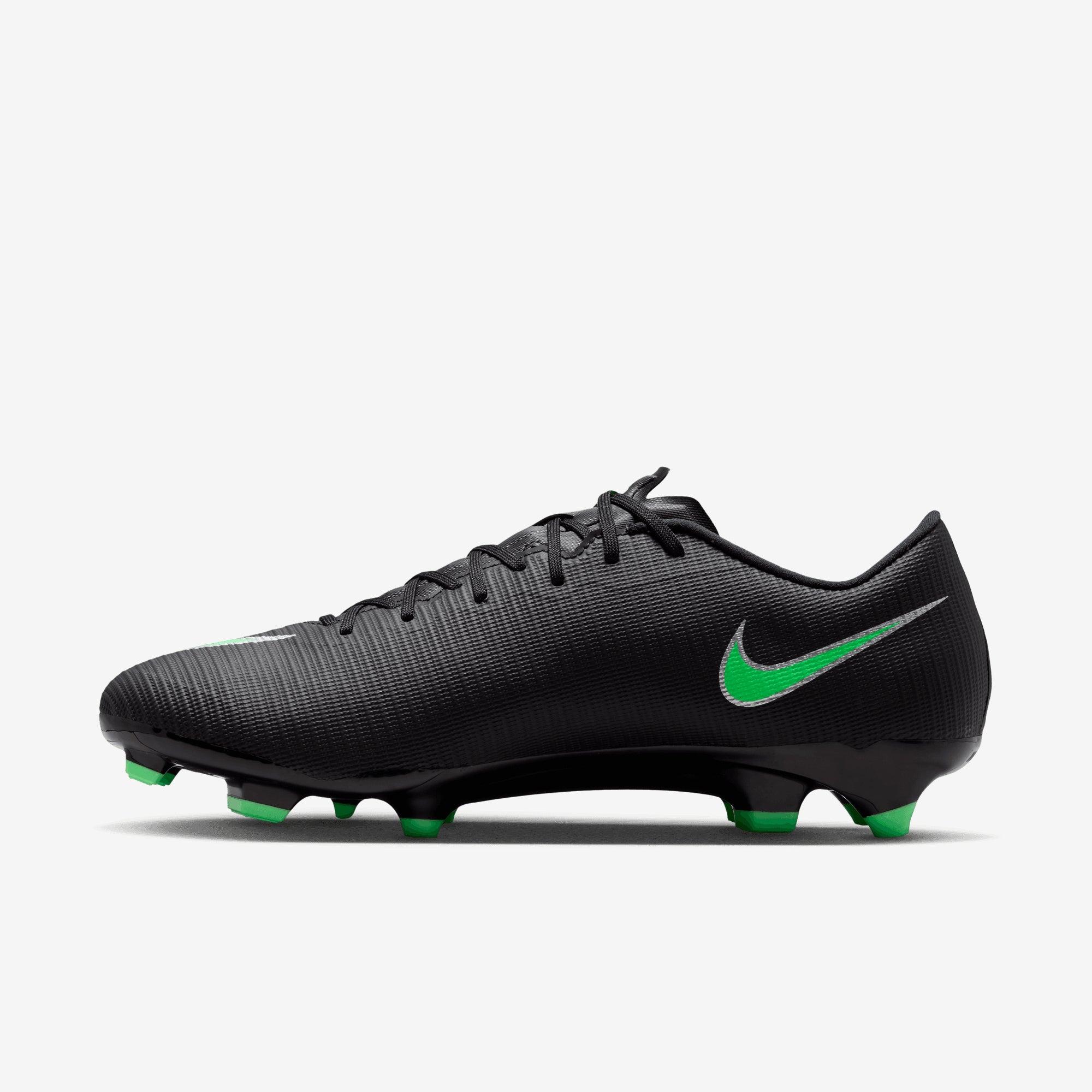 Nike Mercurial Vapor 17 Academy Multi-Ground Low-Top Soccer Cleats - Black/Illusion Green-Black
