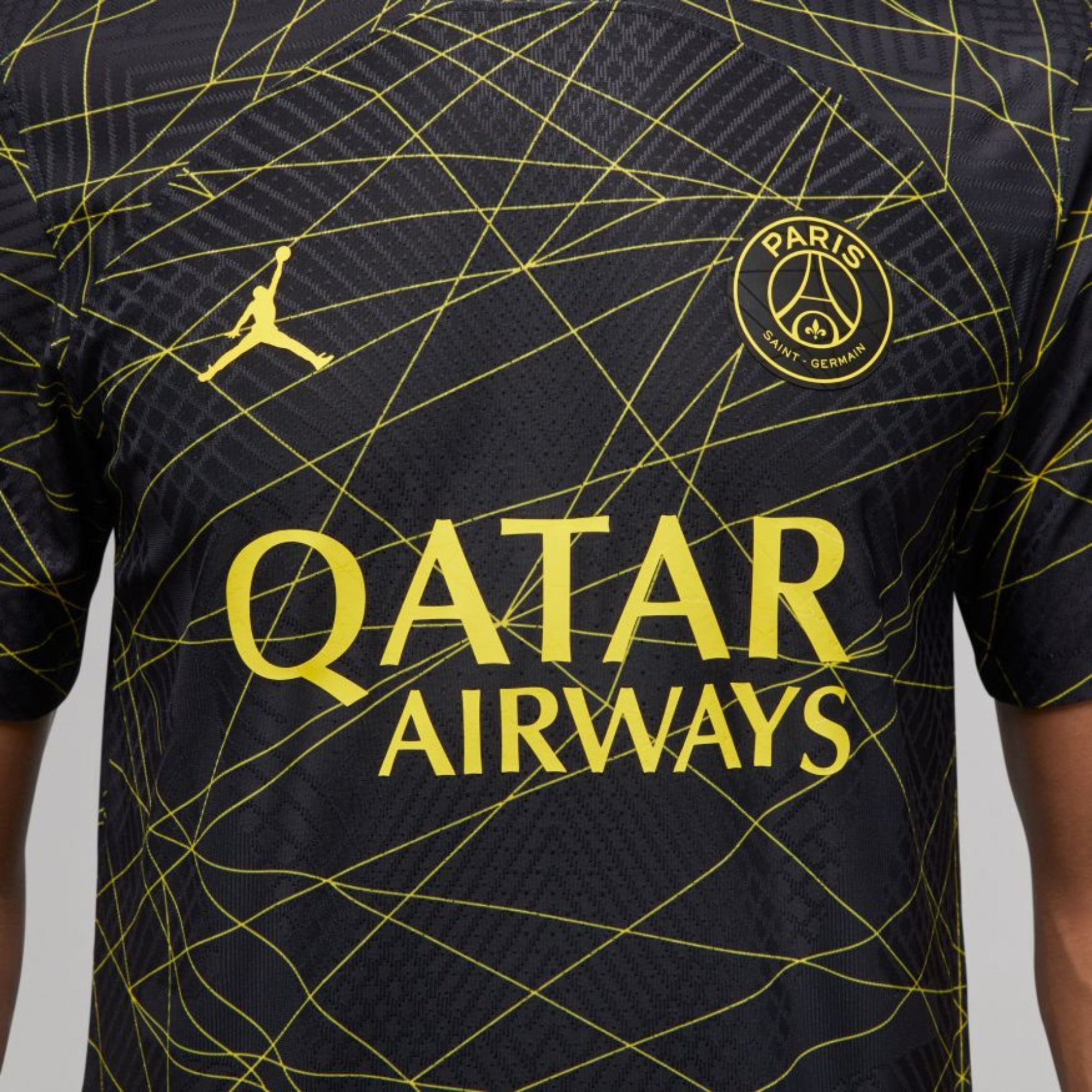 Nike Paris Saint-Germain 2022/23 Match Fourth Men's Dri-FIT ADV Soccer Authentic Jersey - Black/Tour Yellow/Tour Yellow