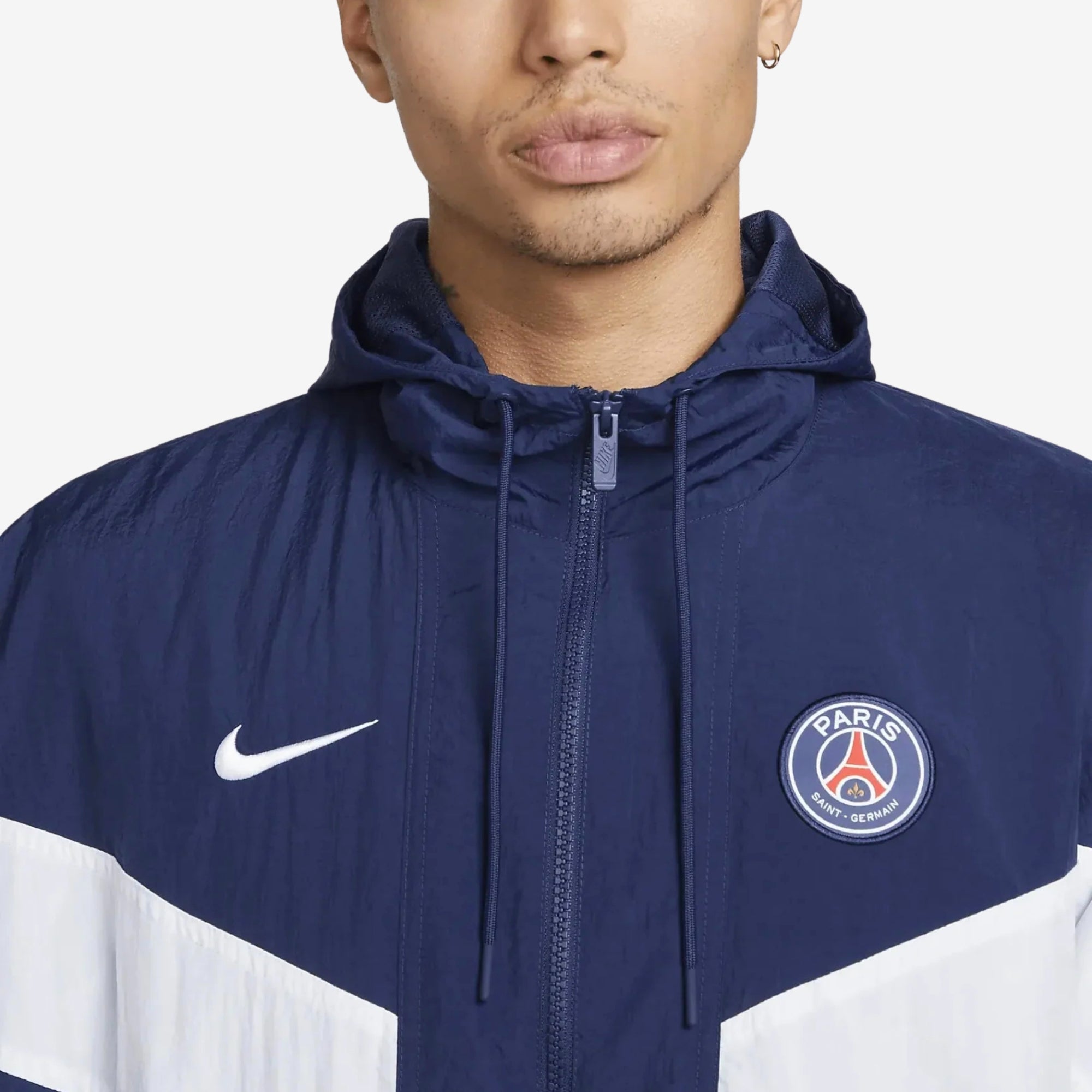 Nike Paris Saint-Germain Strike Men's Soccer Woven Jacket - Midnight Navy/White/University Red